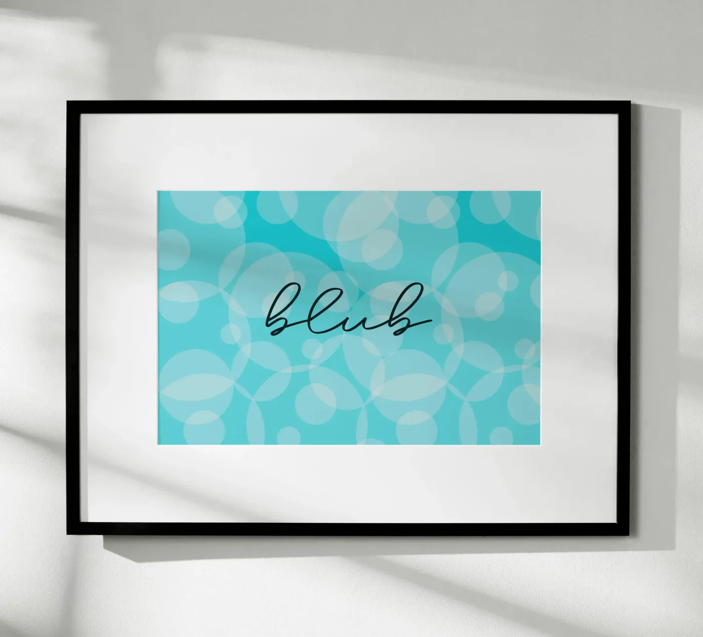 blue poster by HI! there