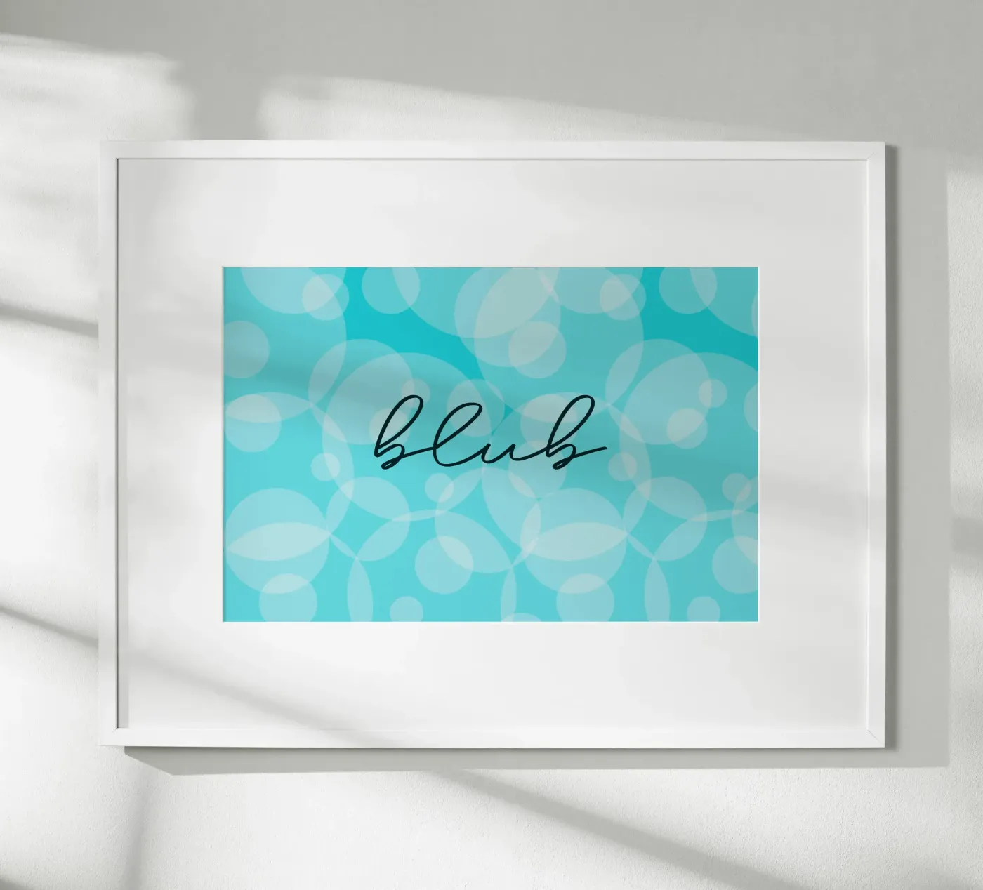 blue poster by HI! there