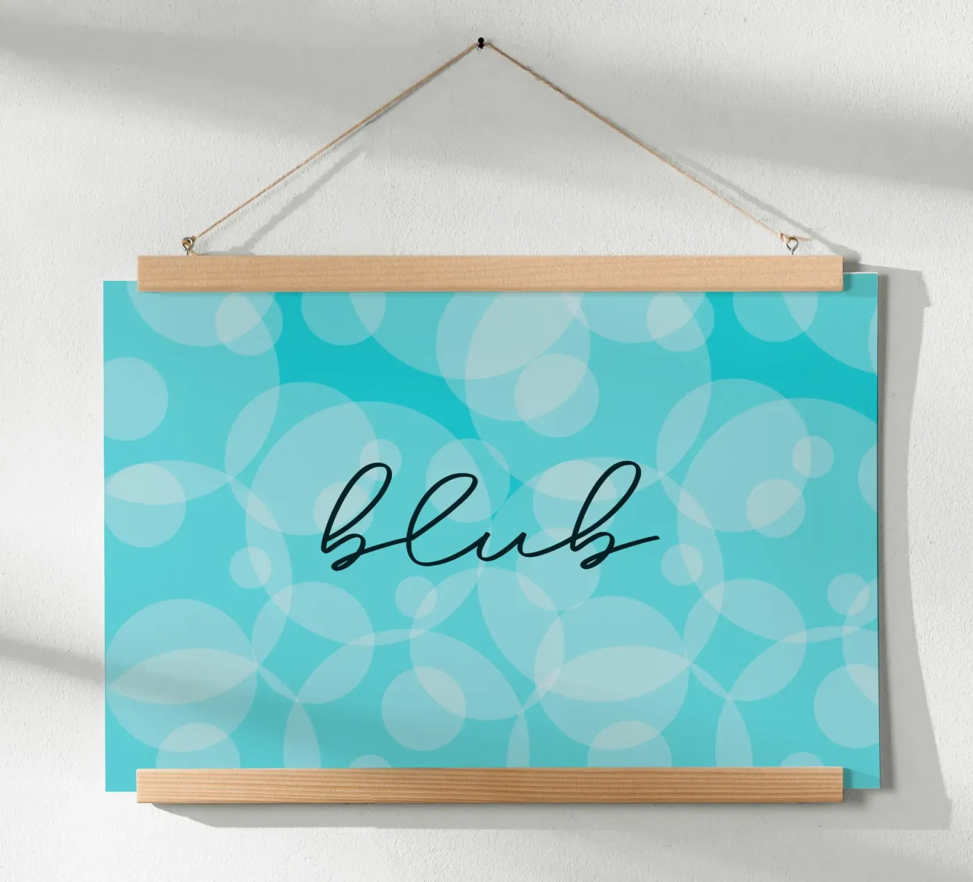 blue poster by HI! there