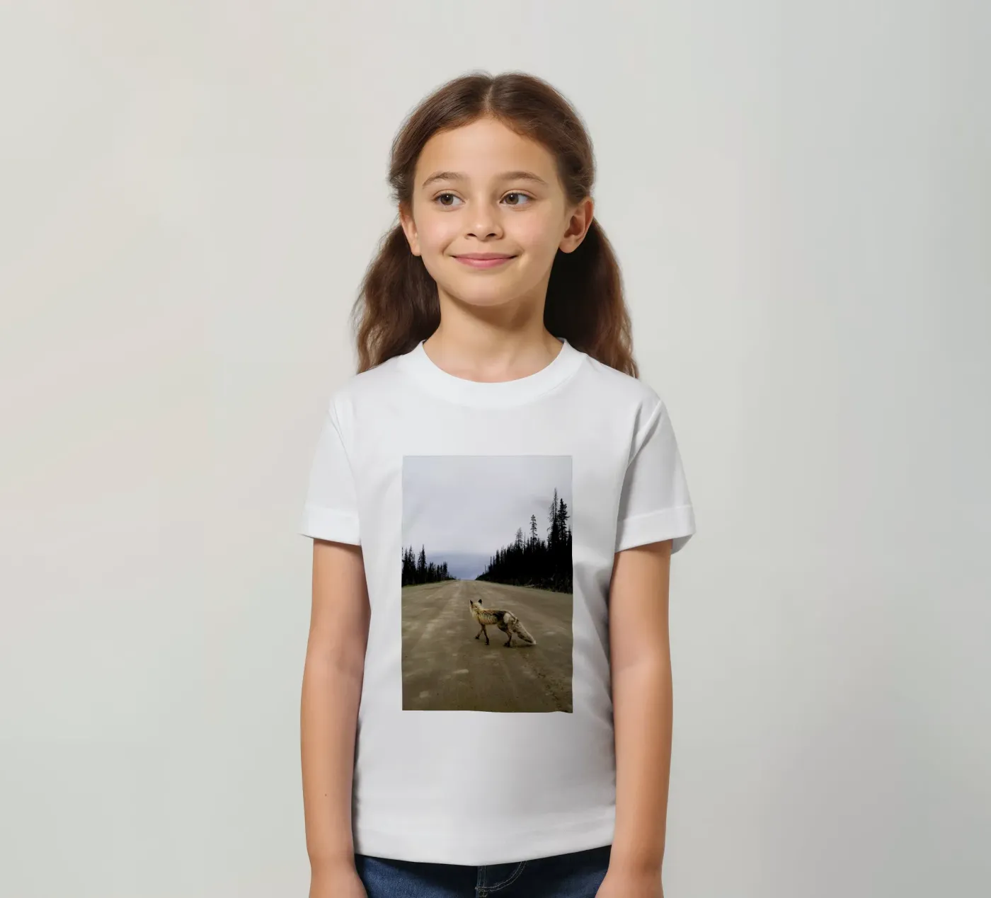 Road Fox t-shirt bambini da Kevin Russ