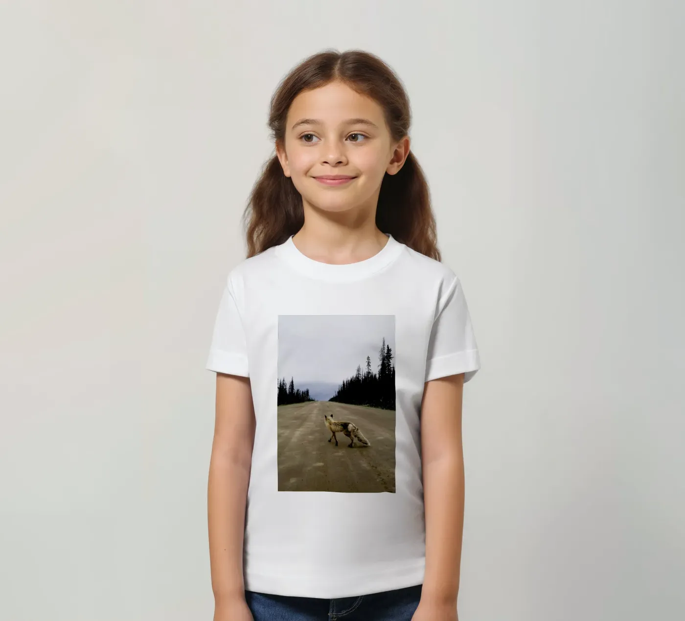 Road Fox t-shirt bambini da Kevin Russ