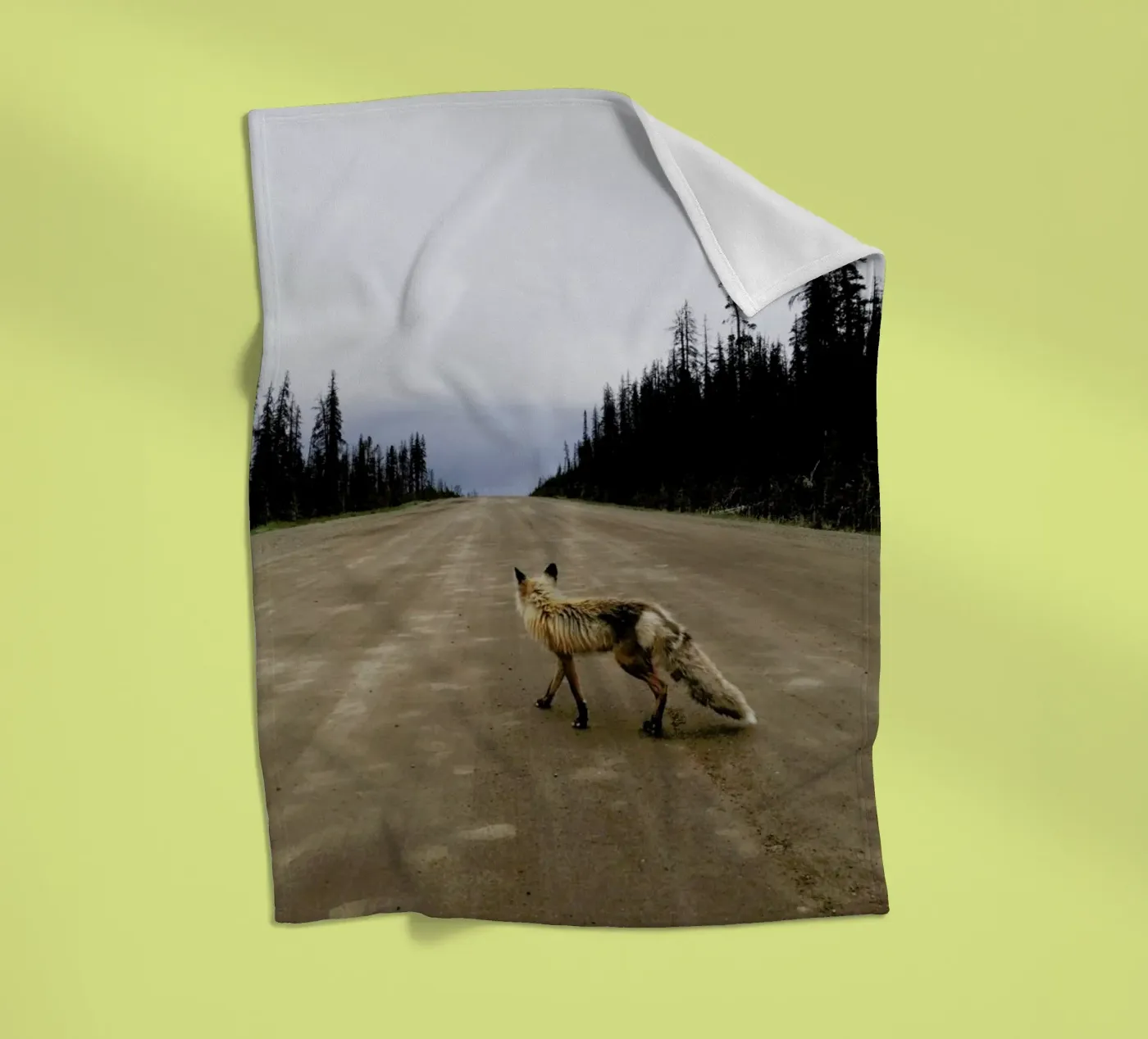 Road Fox Fleecedecke von Kevin Russ