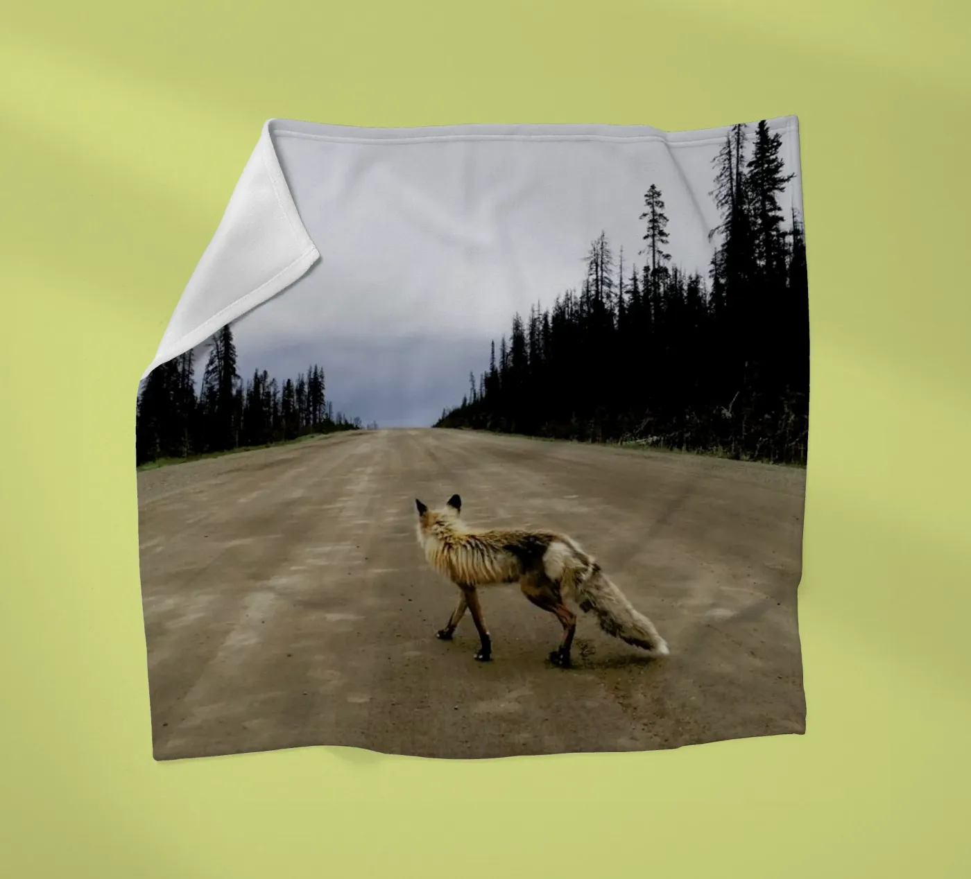 Road Fox Fleecedecke von Kevin Russ