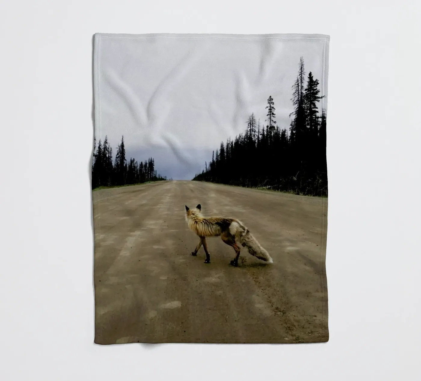 Road Fox Fleecedecke von Kevin Russ