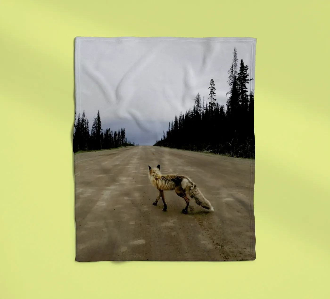 Road Fox Fleecedecke von Kevin Russ