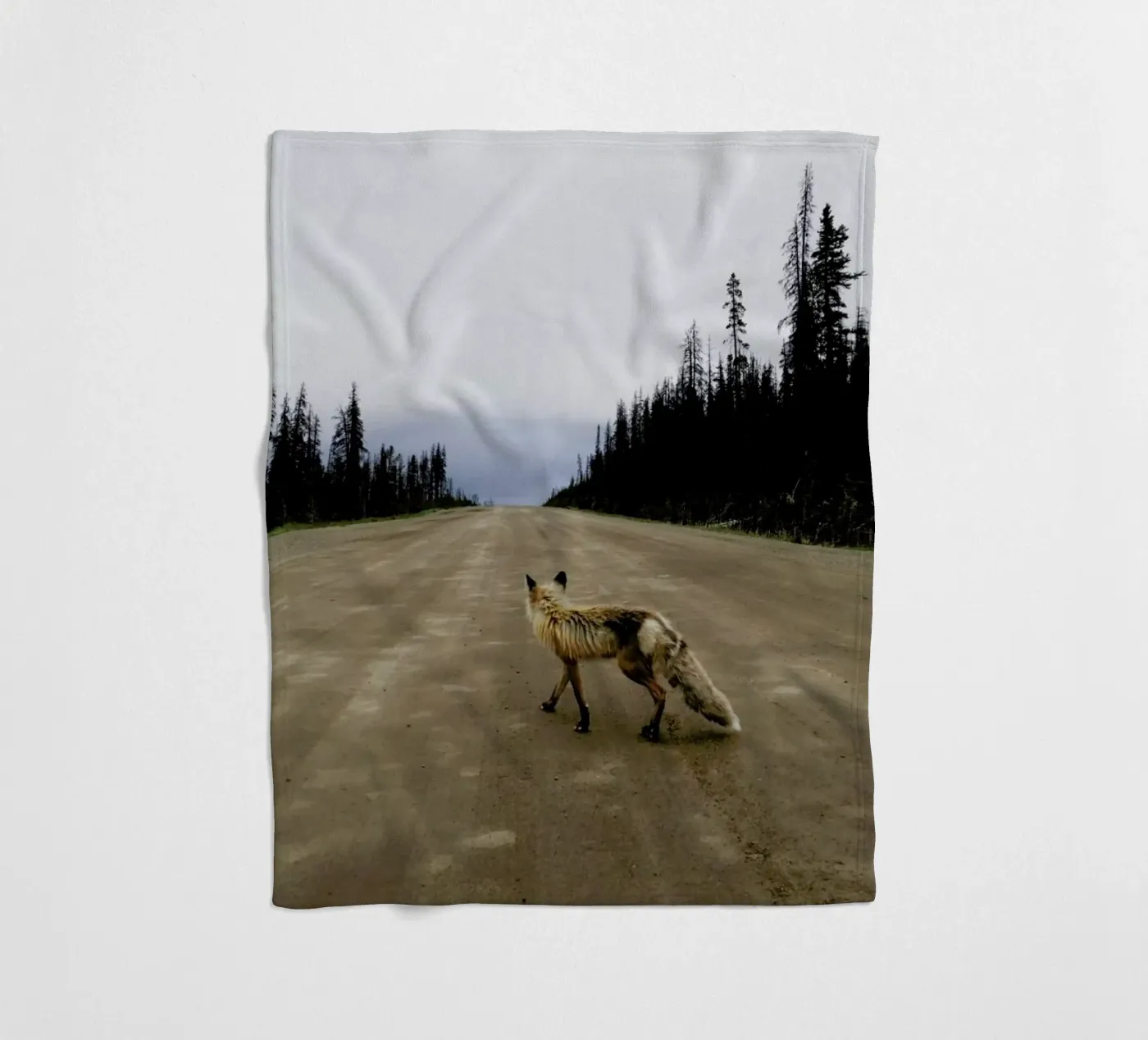 Road Fox Fleecedecke von Kevin Russ