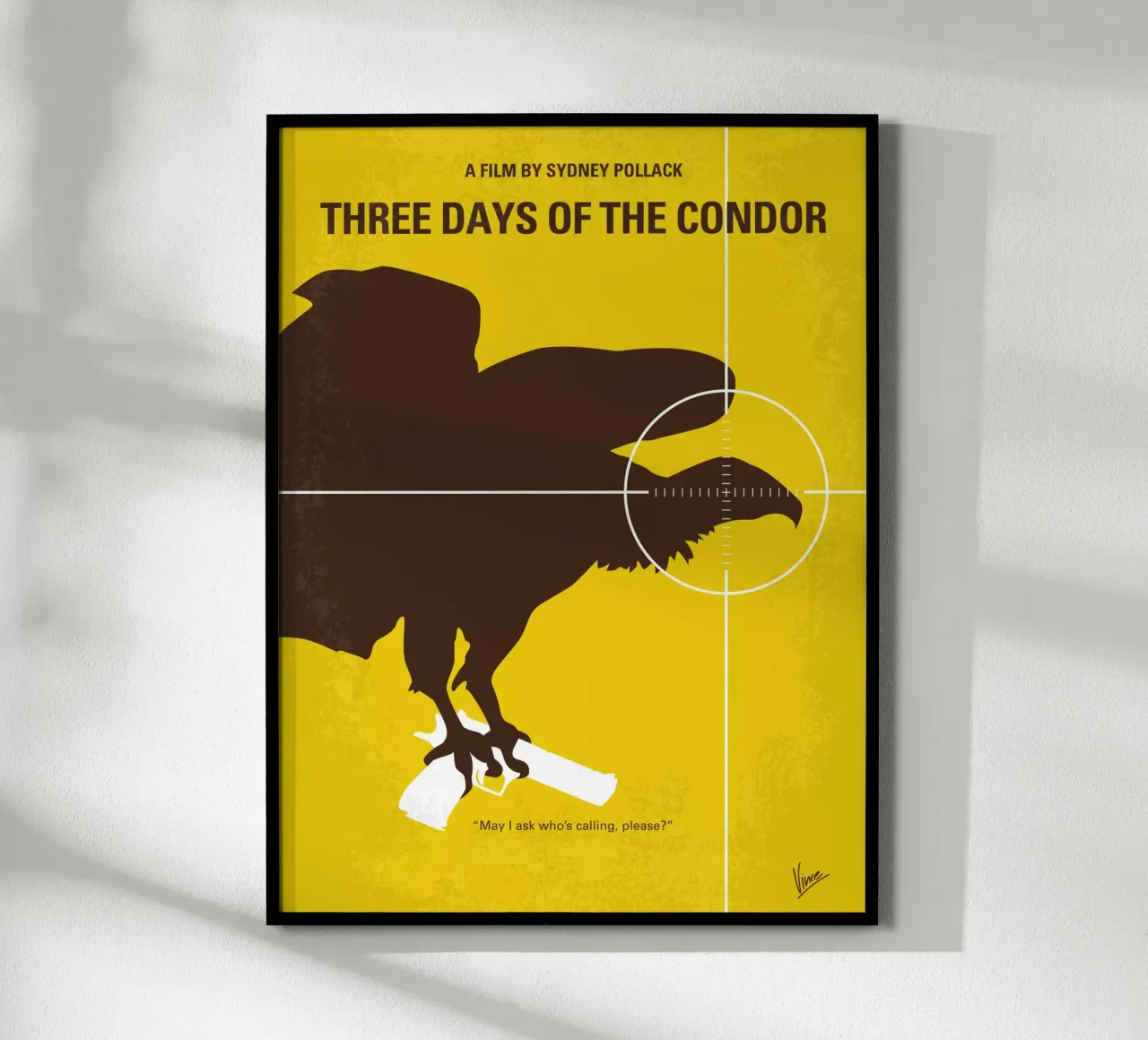 No659 My Three Days of the Condor minimal movie poster poster da Chungkong
