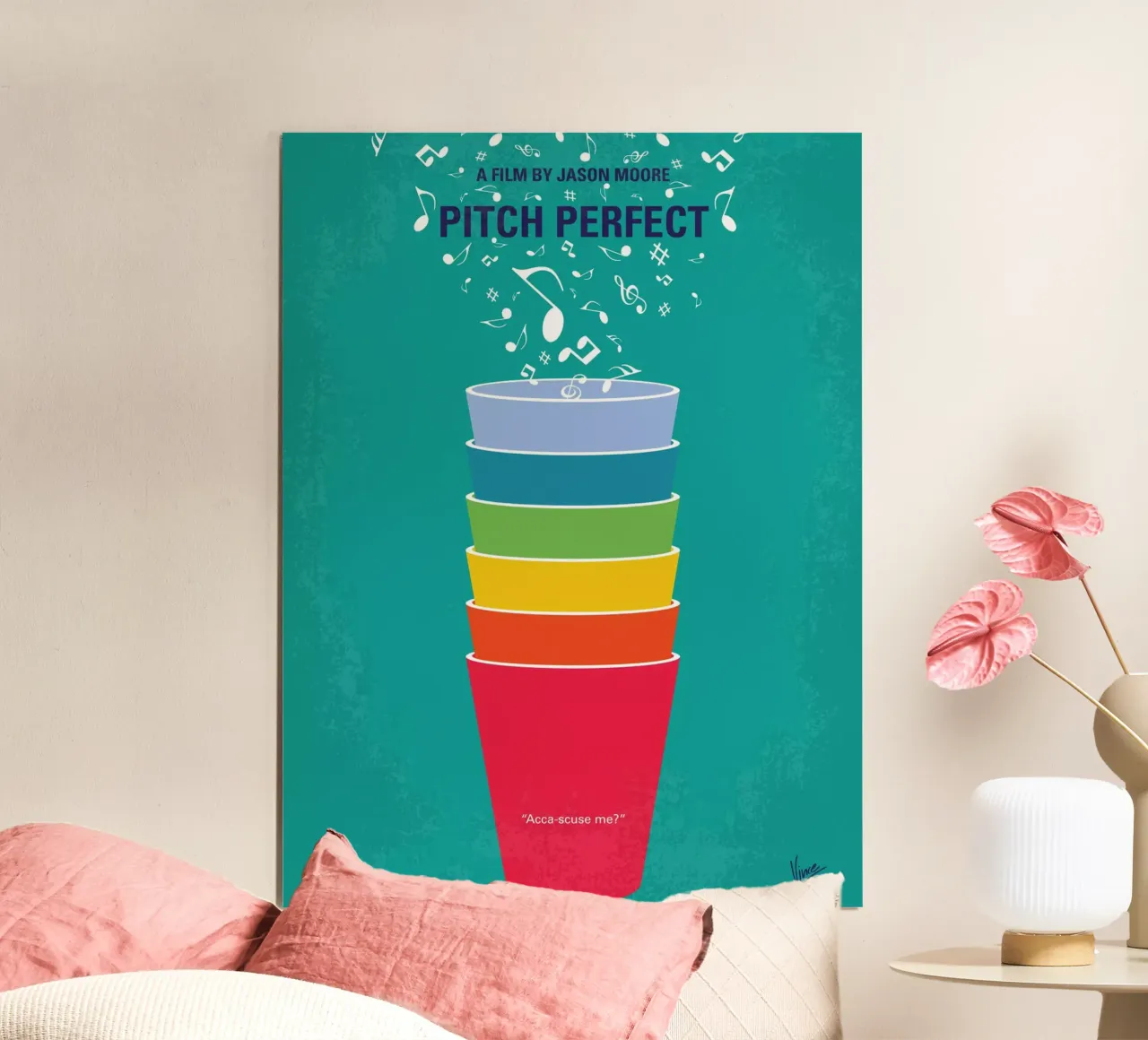 No660 My Pitch Perfect minimal movie poster poster con telaio in plastica da Chungkong