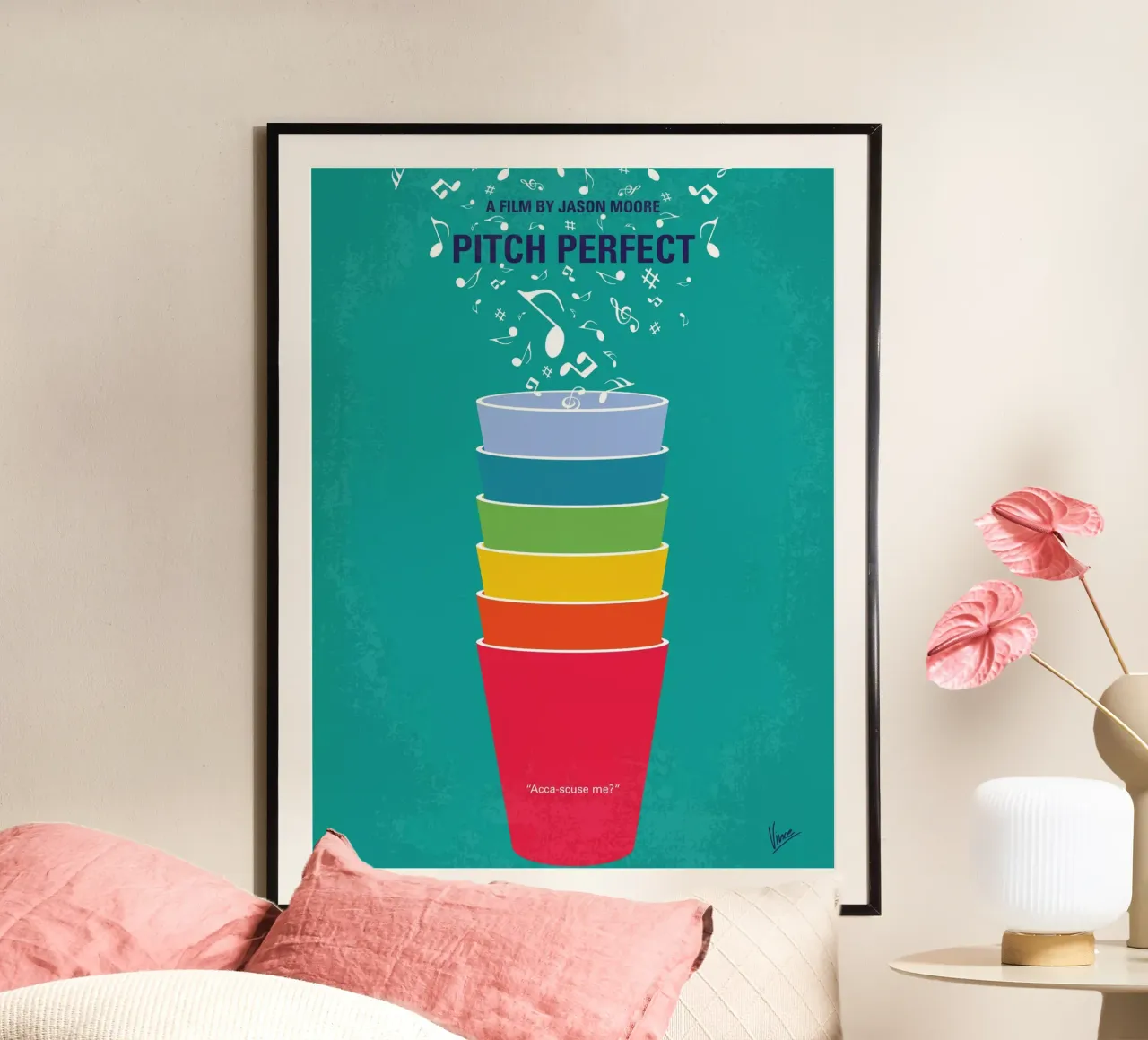 No660 My Pitch Perfect minimal movie poster poster con telaio in plastica da Chungkong