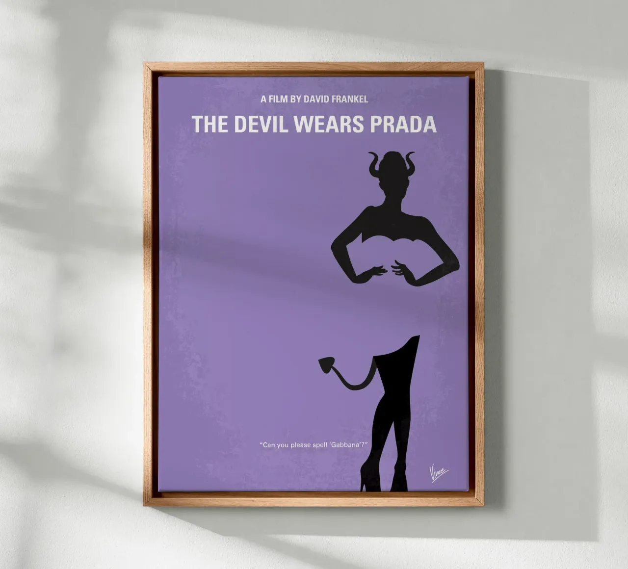 No661 My The Devil Wears Prada minimal movie poster tela con Cornice a cassetta da Chungkong