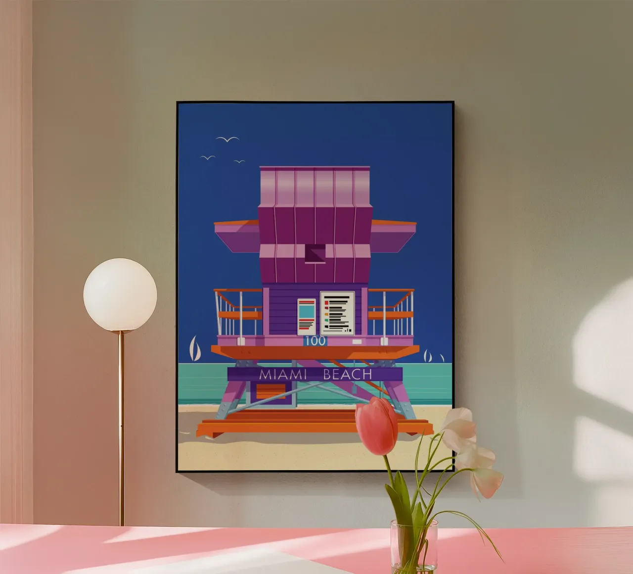 Miami Beach plexiglass da Raphaël Delerue