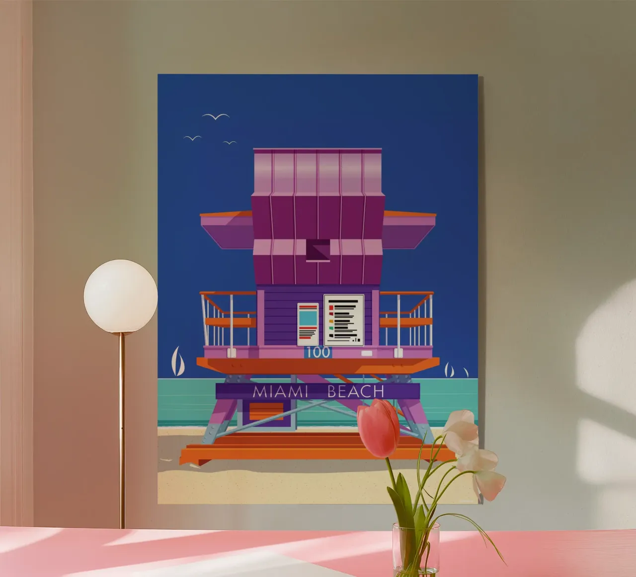 Miami Beach plexiglass da Raphaël Delerue