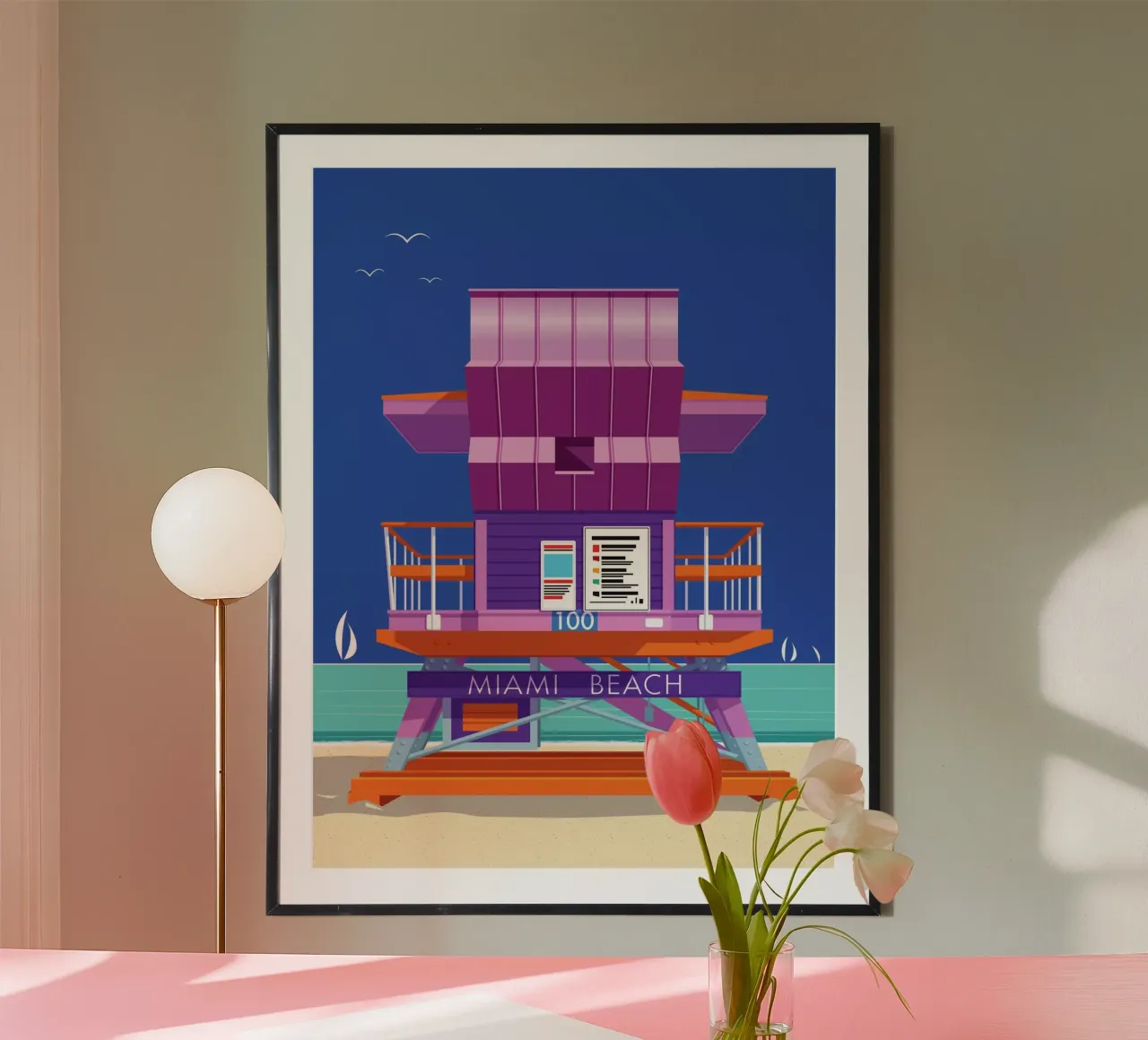 Miami Beach poster da Raphaël Delerue