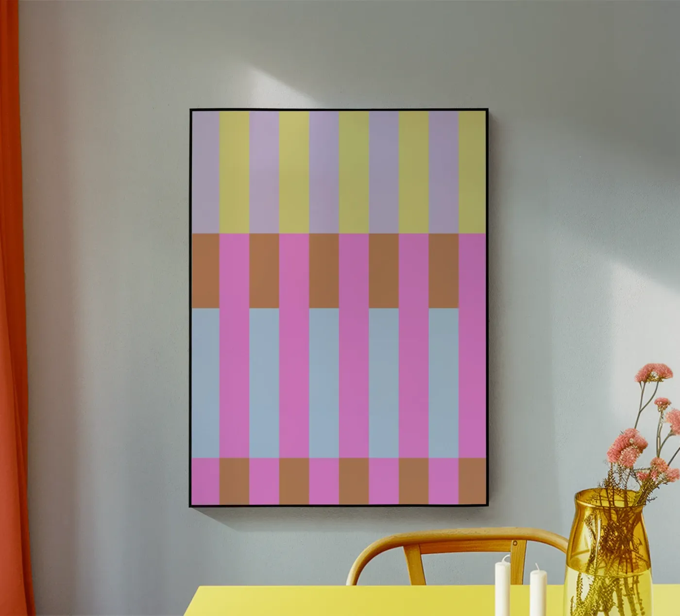 Tile Stripes Pink plexiglass da Studio ROSAGRAU