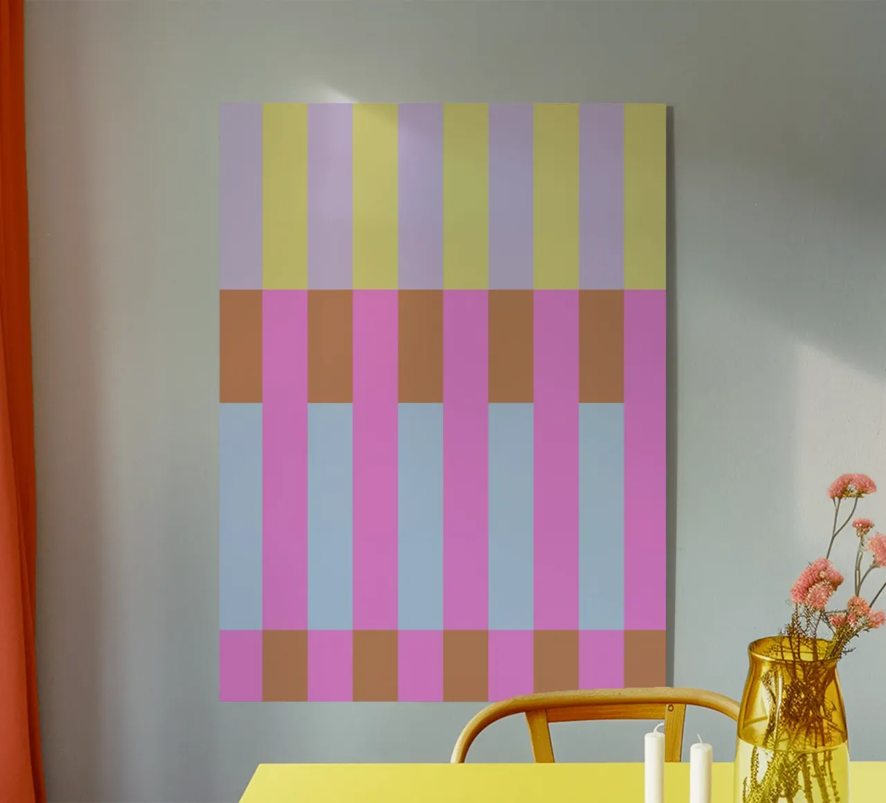 Tile Stripes Pink plexiglass da Studio ROSAGRAU