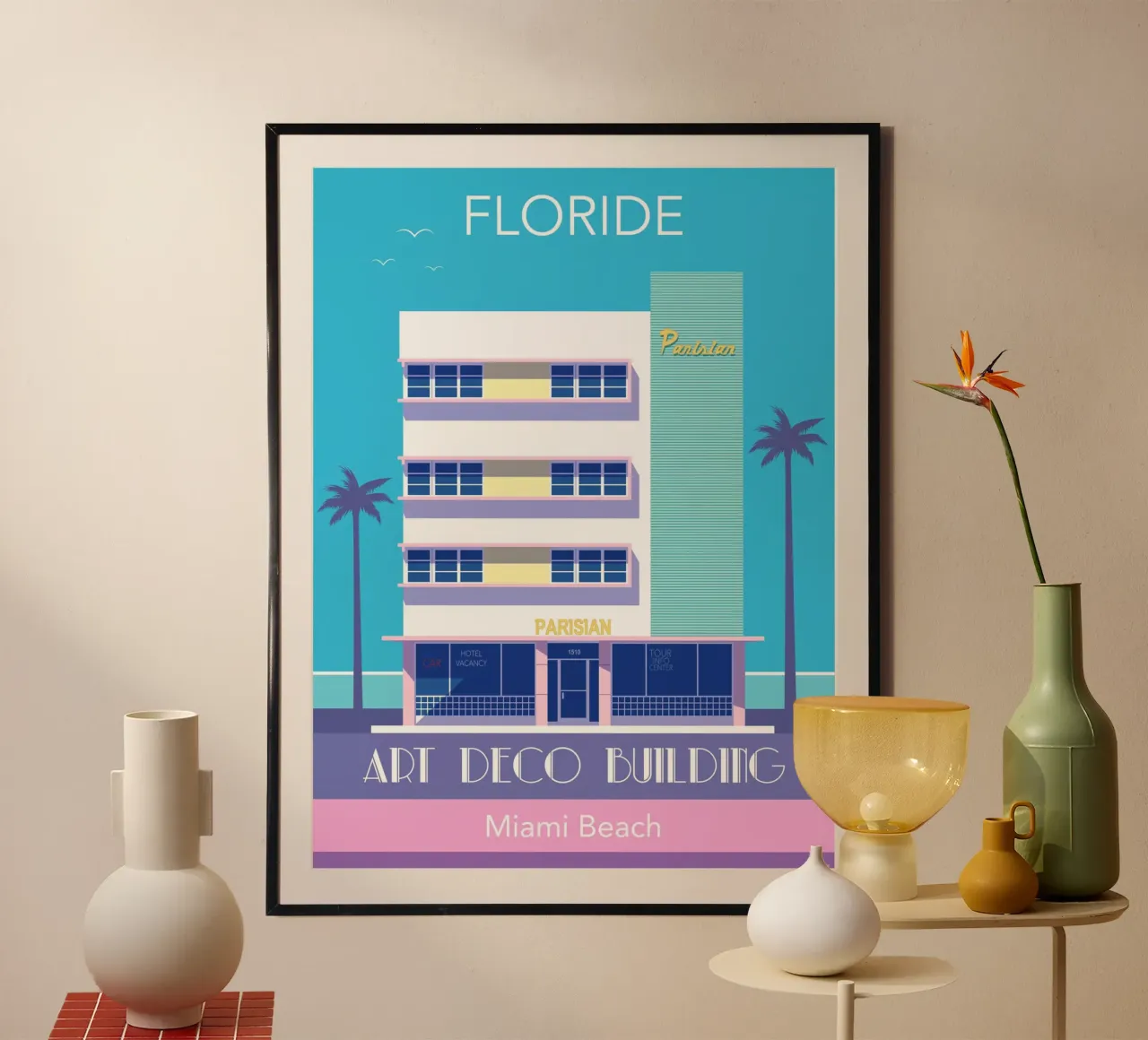Miami Beach Hahnemühle von Raphaël Delerue