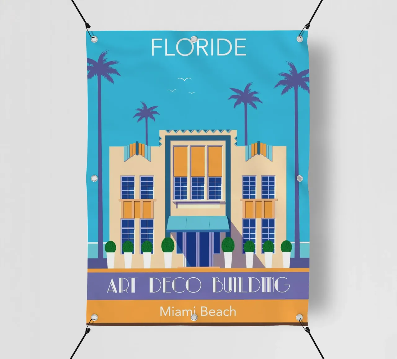 Miami Beach telo in pvc da Raphaël Delerue