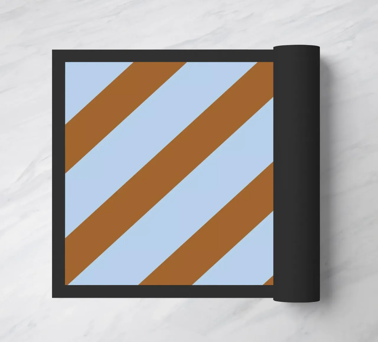 Stripes Diagonal Lightblue zerbino da Studio ROSAGRAU