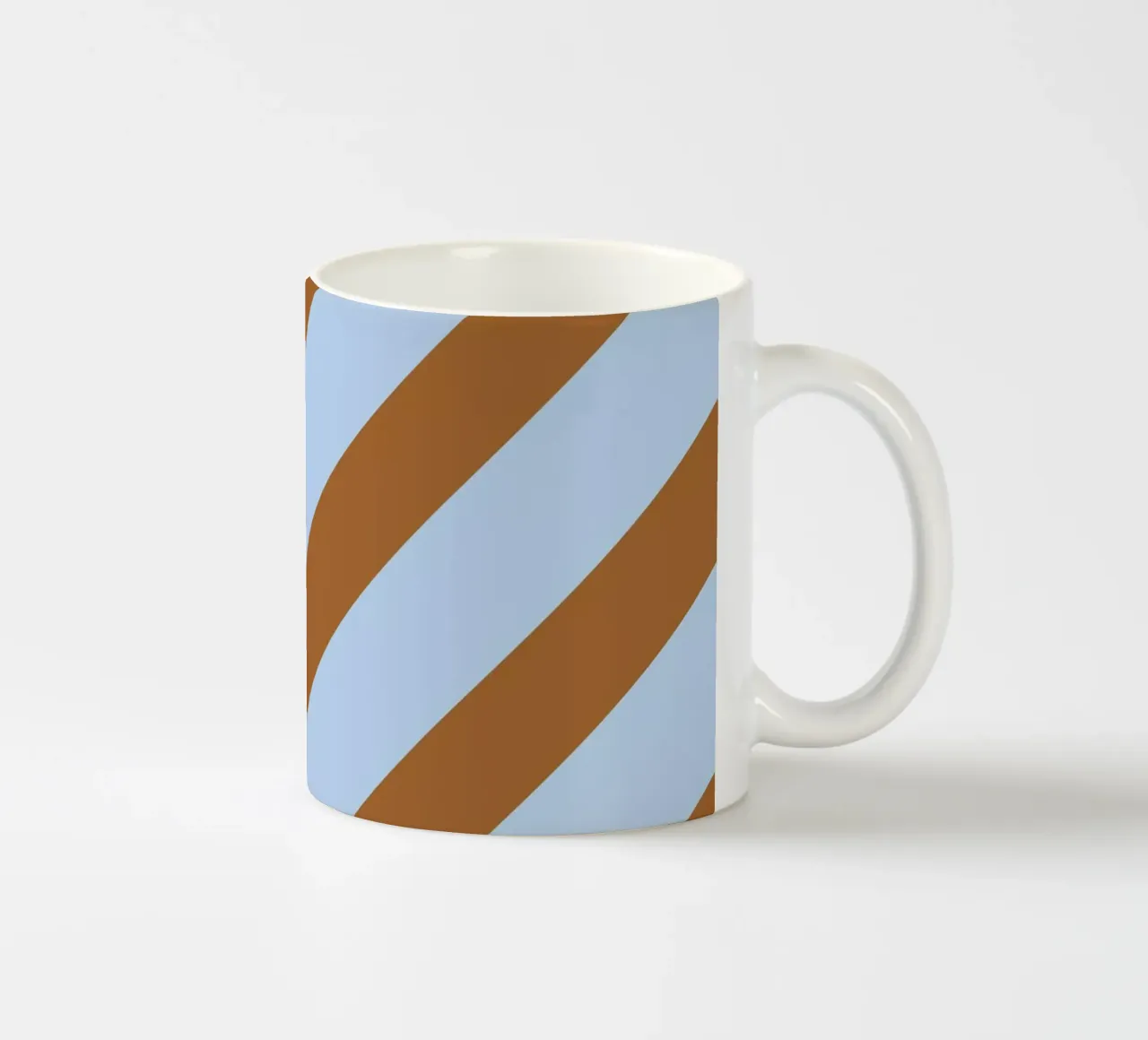 Stripes Diagonal Lightblue tazza in ceramica da Studio ROSAGRAU