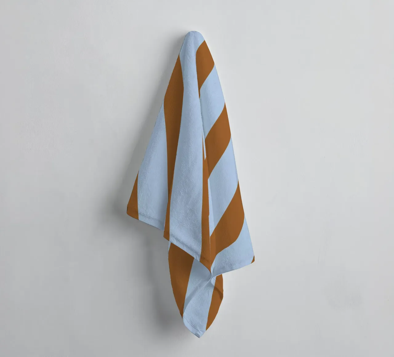 Stripes Diagonal Lightblue towel by Studio ROSAGRAU