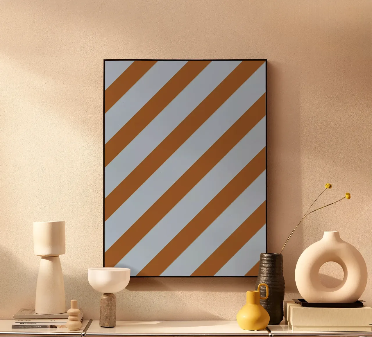 Stripes Diagonal Lightblue plexiglass da Studio ROSAGRAU