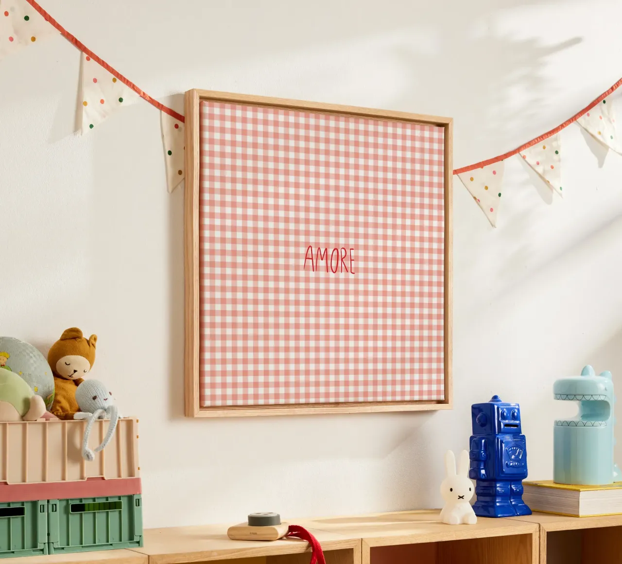 Amore Karo Peach canvas by Studio ROSAGRAU