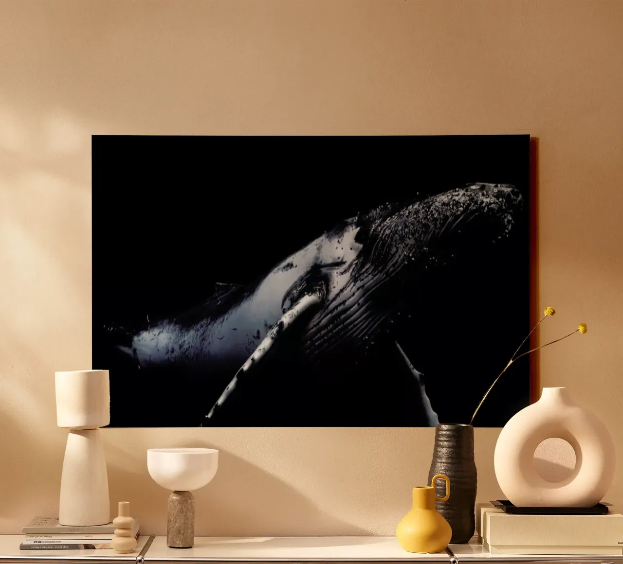 Black & Whale - Barathieu Gabriel canvas met Baklijst van Pictufy