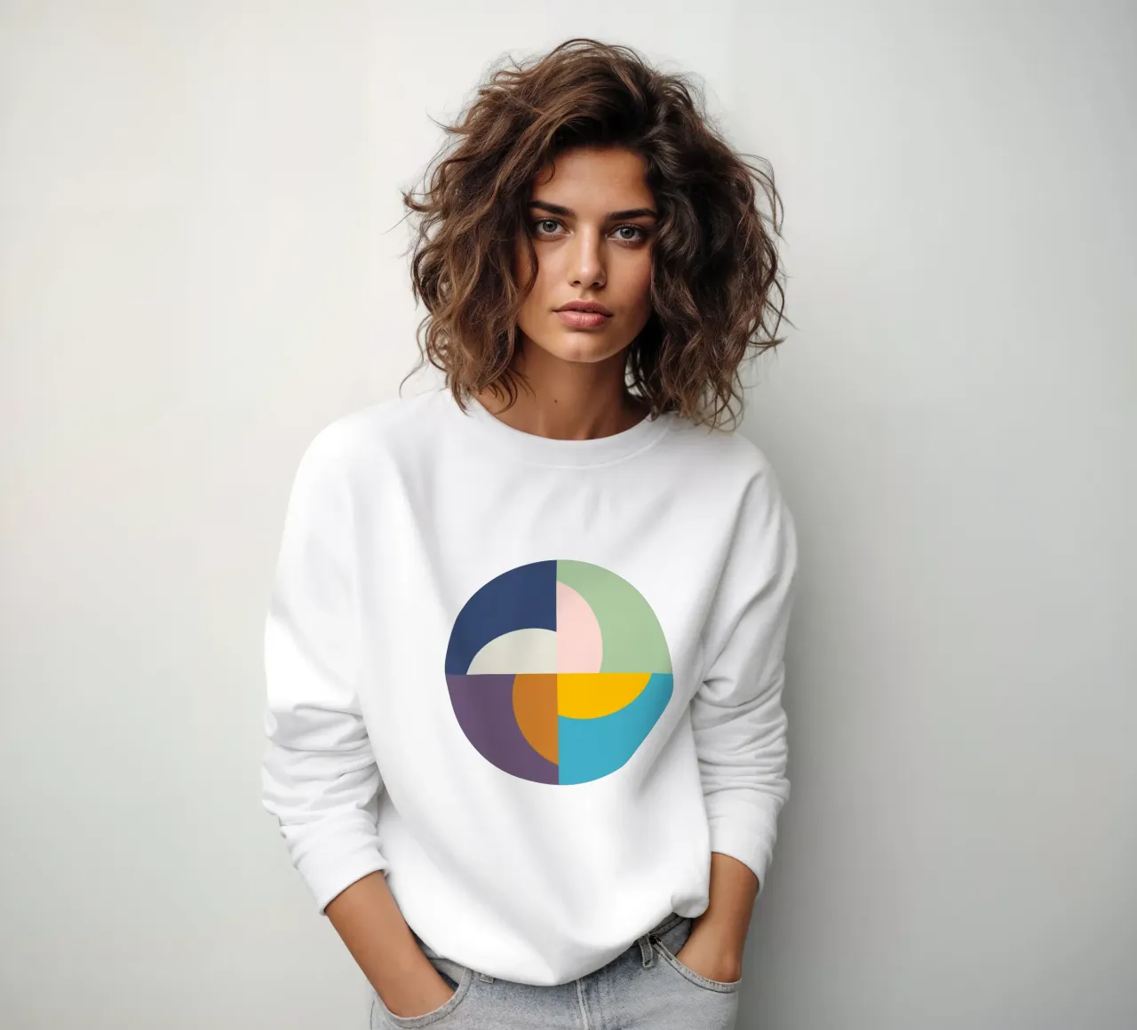 Seasons Suns | Winter Spring Summer Fall | Minimal Geometric felpa da sabidussi