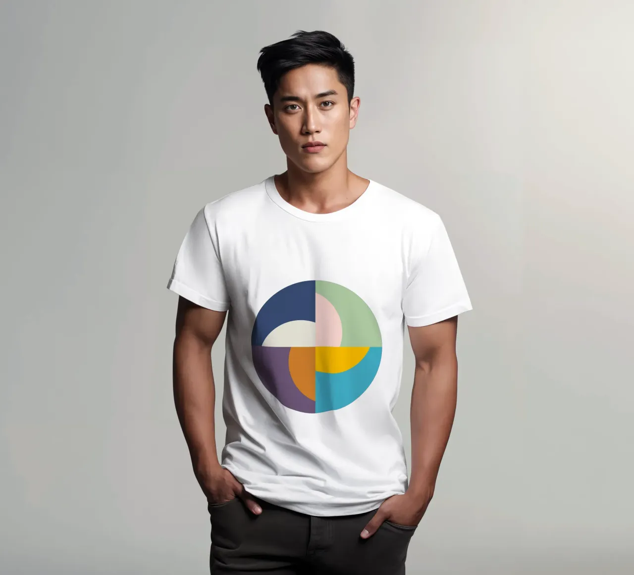Seasons Suns | Winter Spring Summer Fall | Minimal Geometric t-shirt da sabidussi