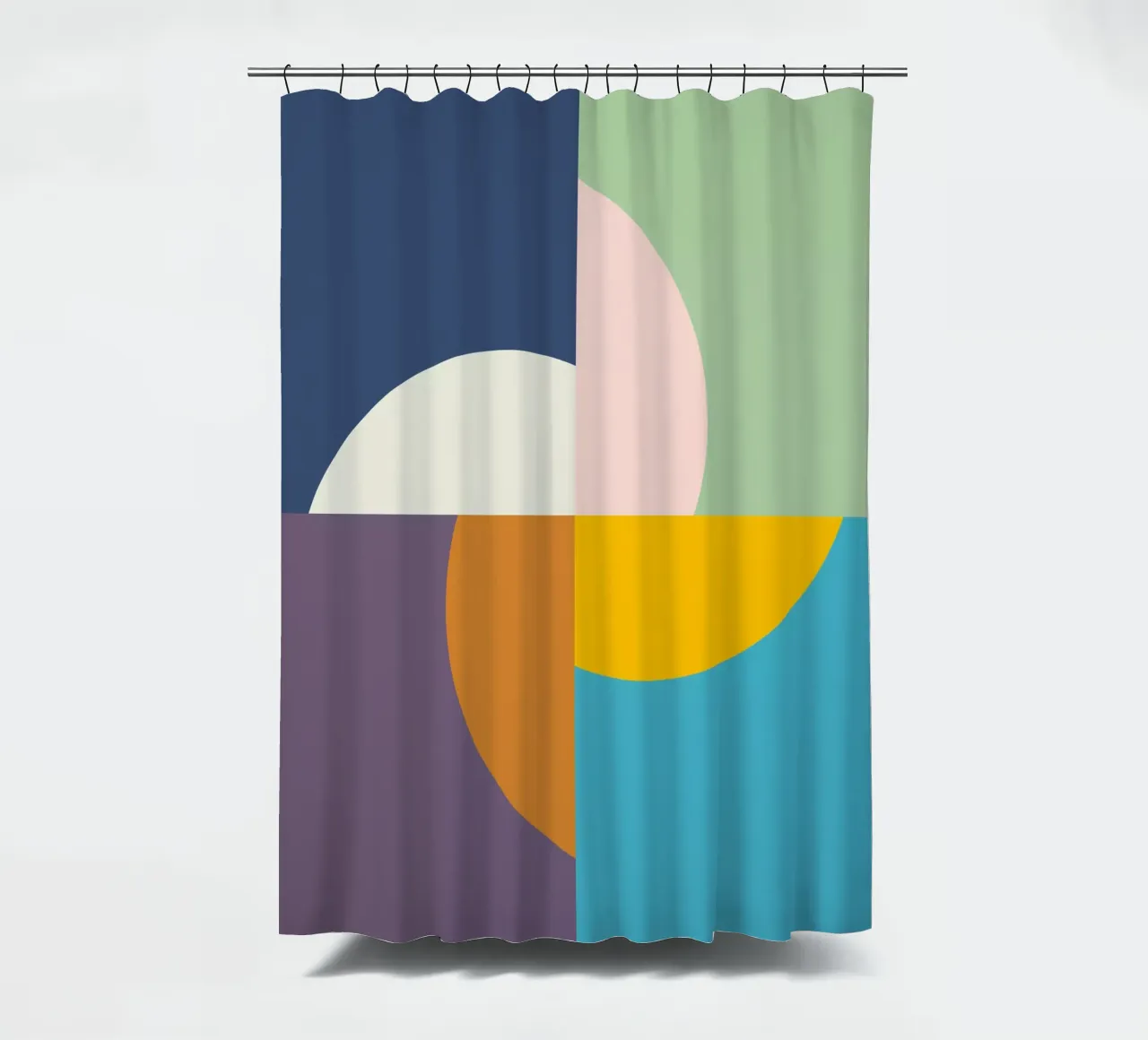 Seasons Suns | Winter Spring Summer Fall | Minimal Geometric tenda da doccia da sabidussi