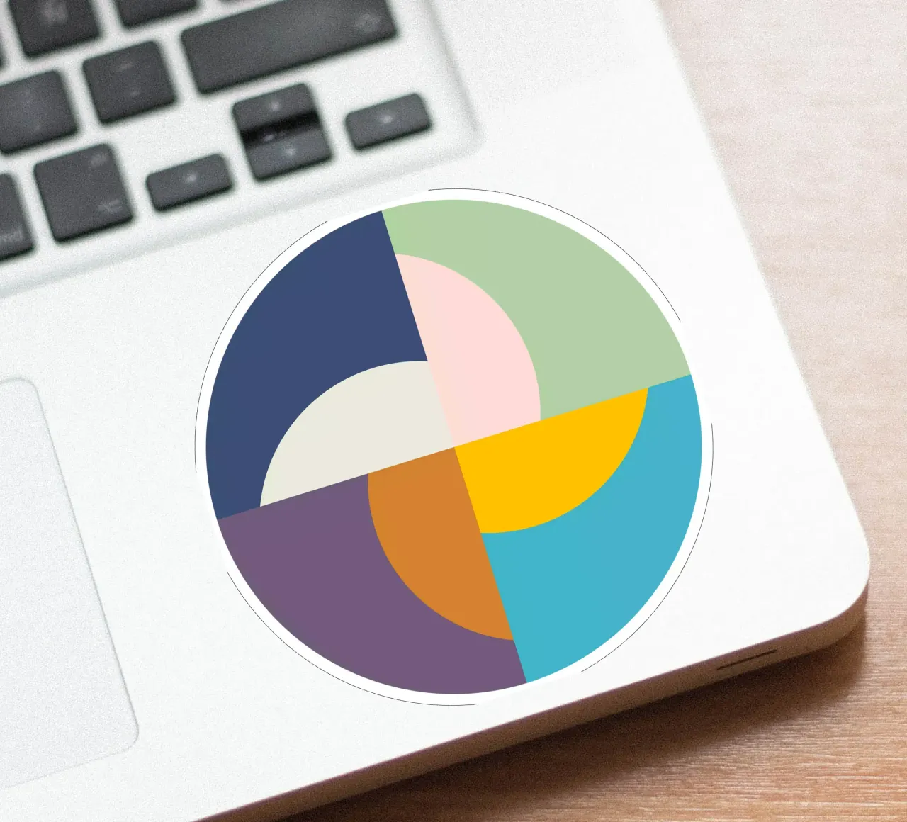 Seasons Suns | Winter Spring Summer Fall | Minimal Geometric sticker van sabidussi