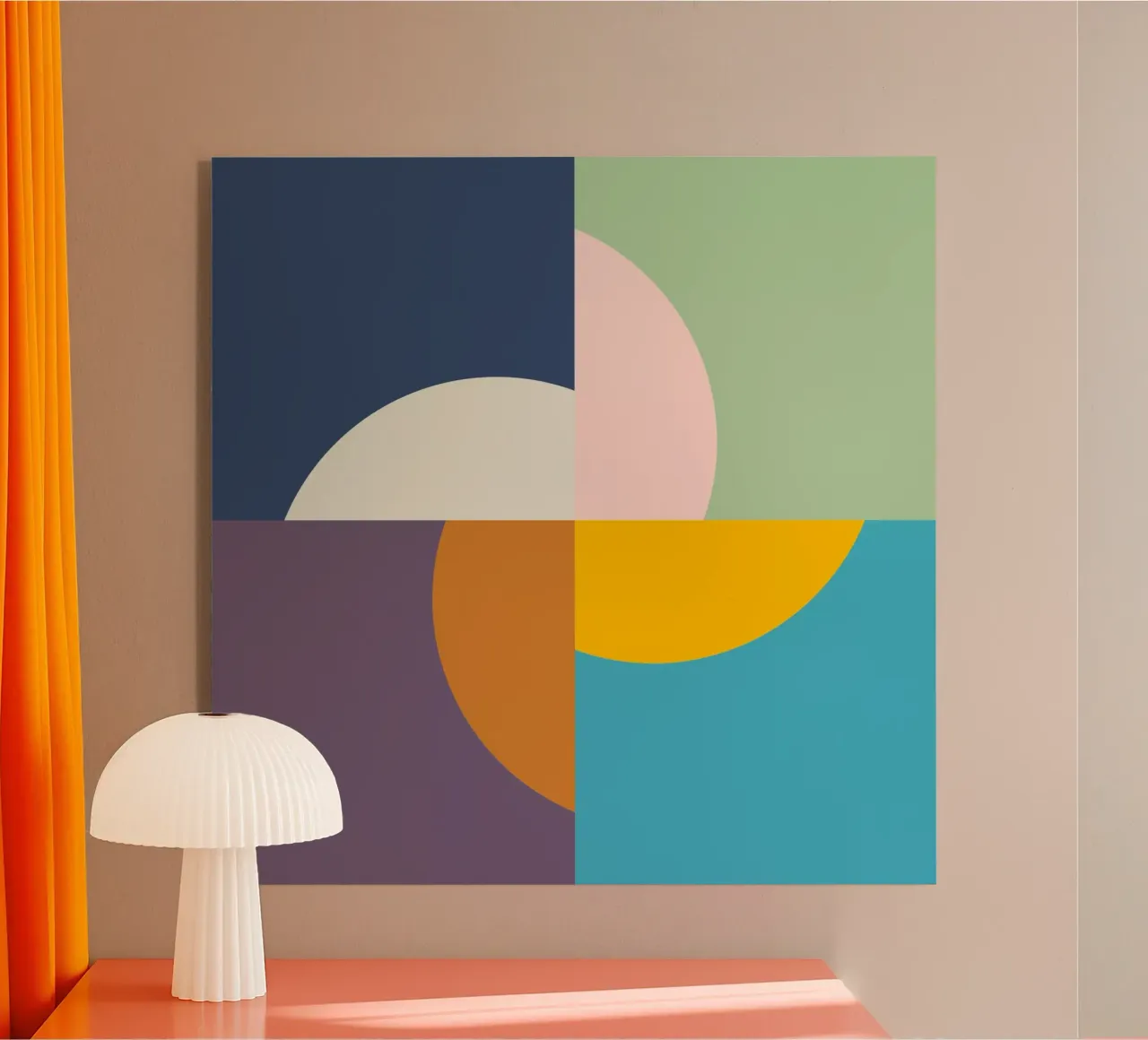 Seasons Suns | Winter Spring Summer Fall | Minimal Geometric plexiglass da sabidussi