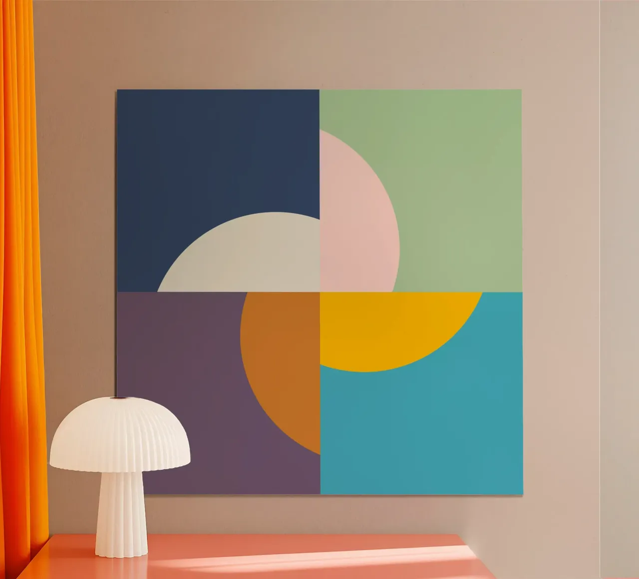 Seasons Suns | Winter Spring Summer Fall | Minimal Geometric carta hahnemühle da sabidussi
