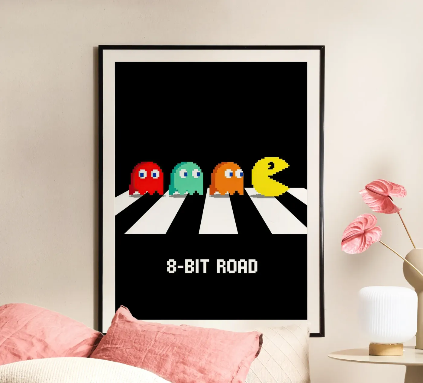 Strada a 8 bit poster da gamer only