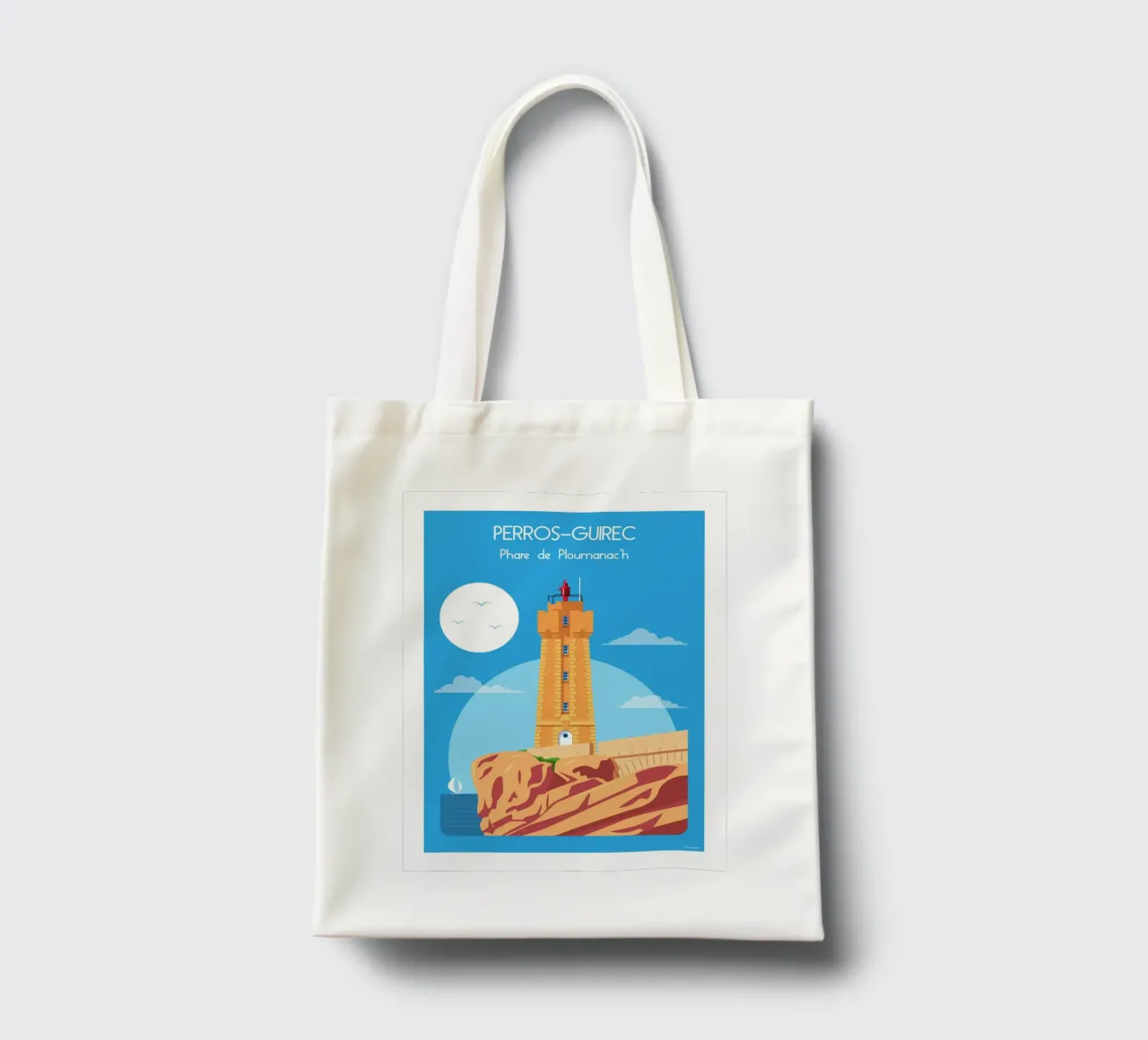 Faro di Ploumanac'h borsa in juta da Raphaël Delerue