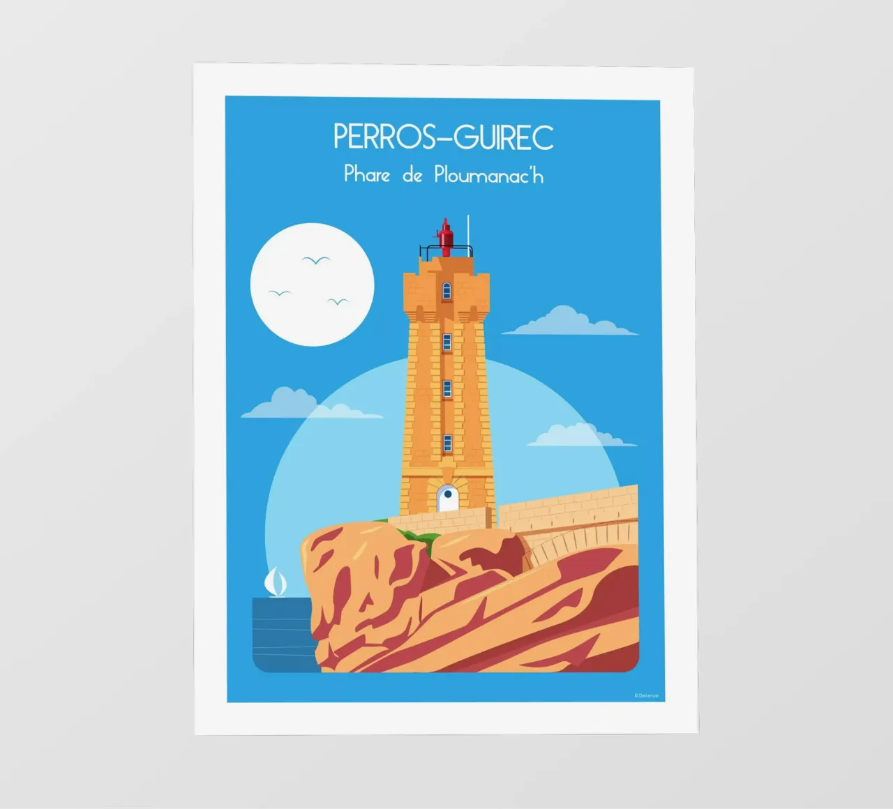 Faro di Ploumanac'h telo in pvc da Raphaël Delerue