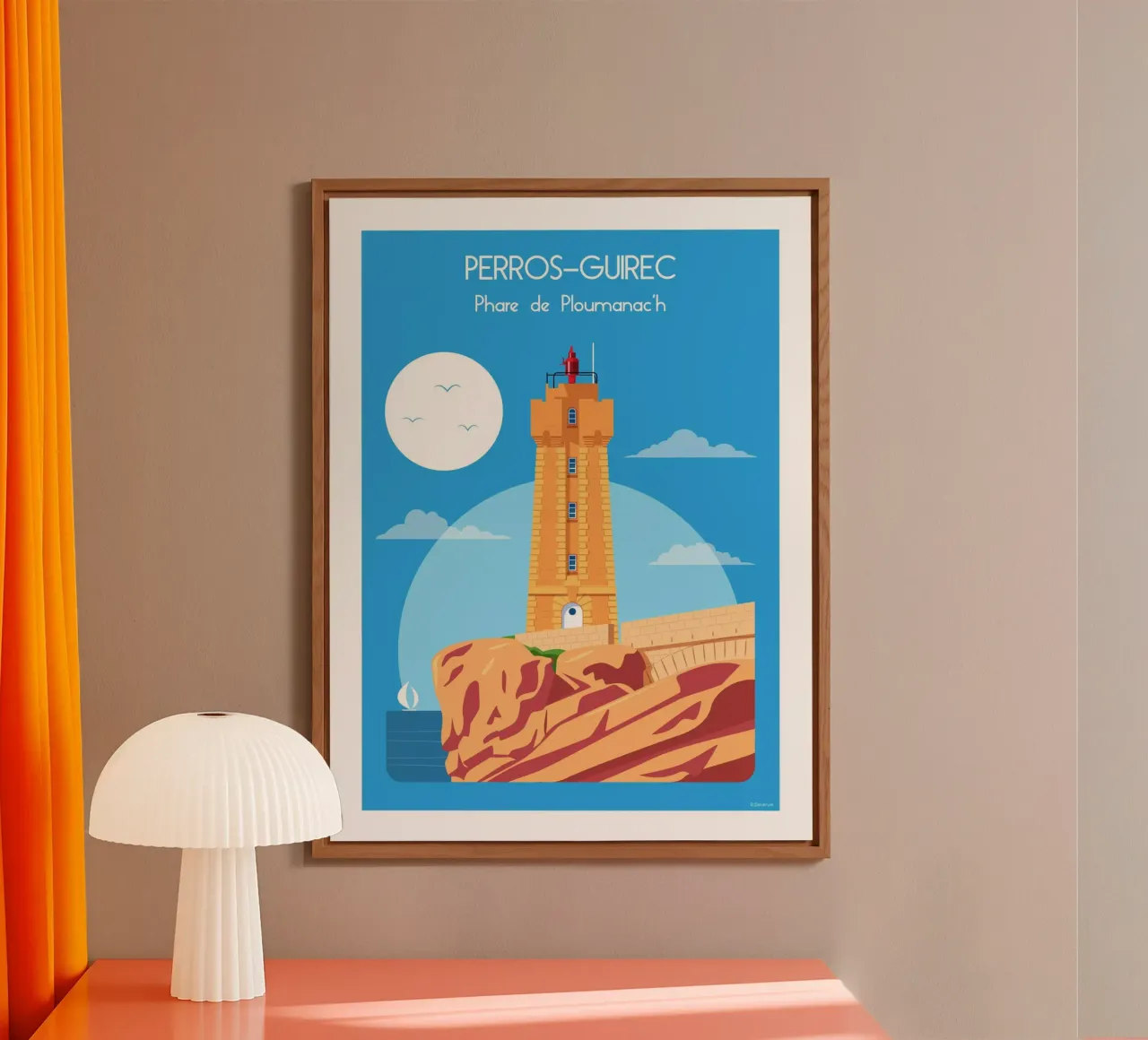 Faro di Ploumanac'h alluminio dibond da Raphaël Delerue
