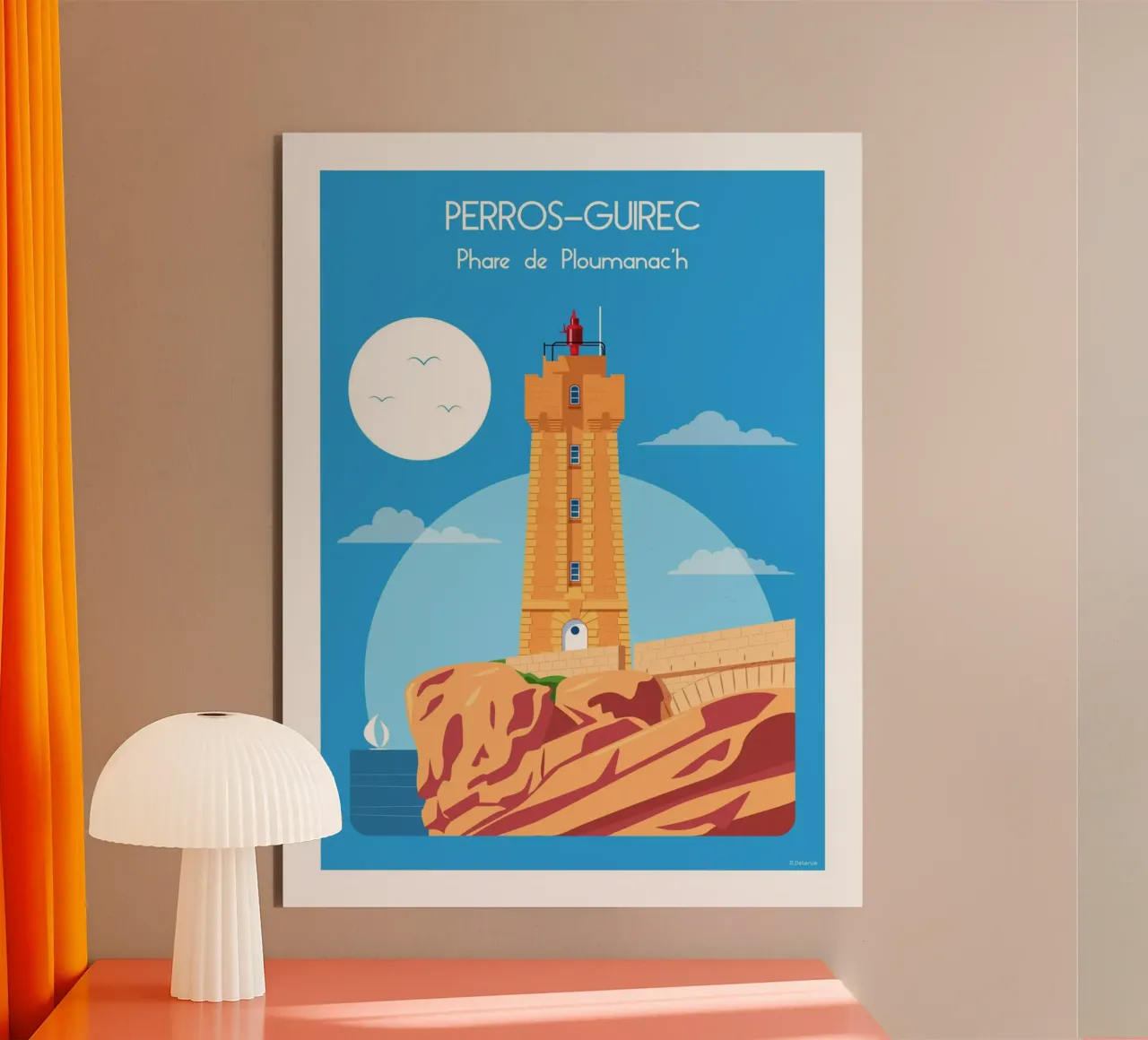 Faro di Ploumanac'h alluminio dibond da Raphaël Delerue