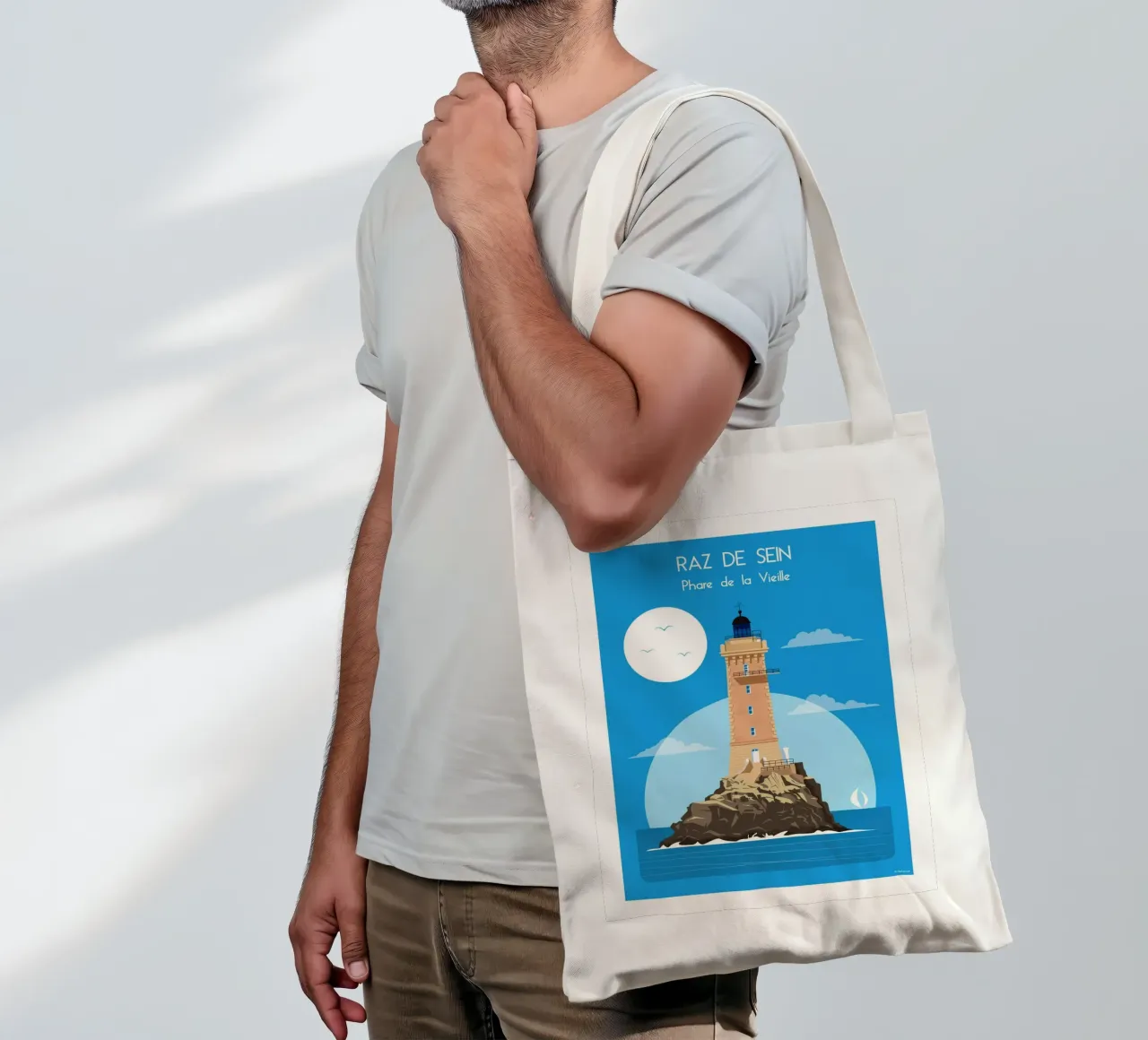 Faro della Vecchia Signora borsa in juta da Raphaël Delerue