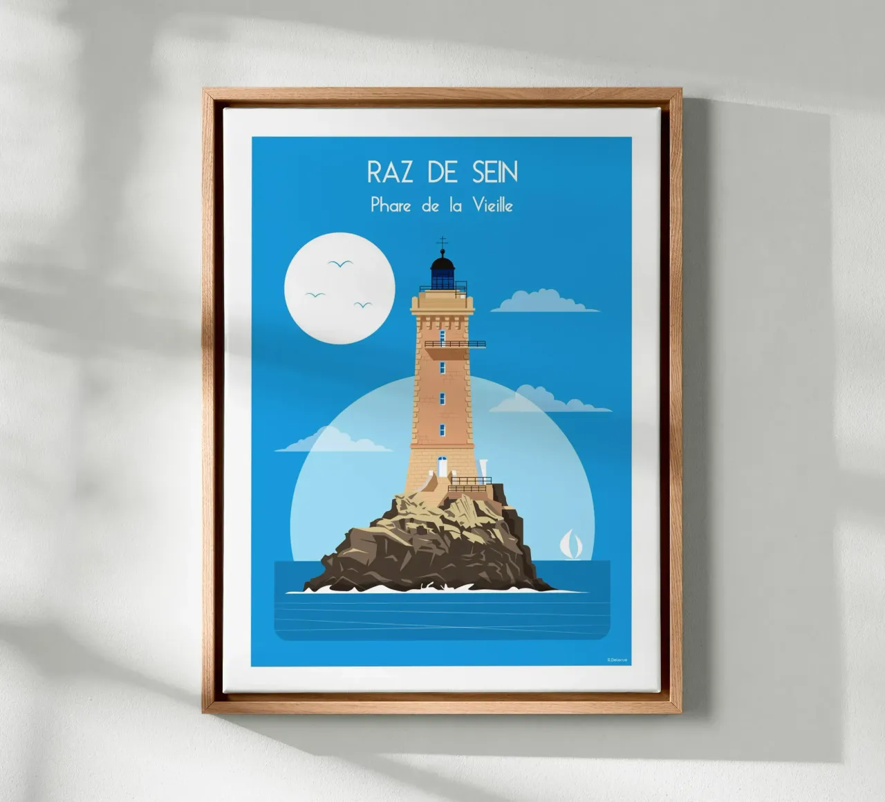 Vieille lighthouse canvas by Raphaël Delerue
