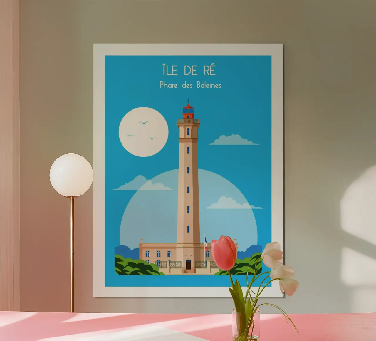 Phare des Baleines carta hahnemühle da Raphaël Delerue
