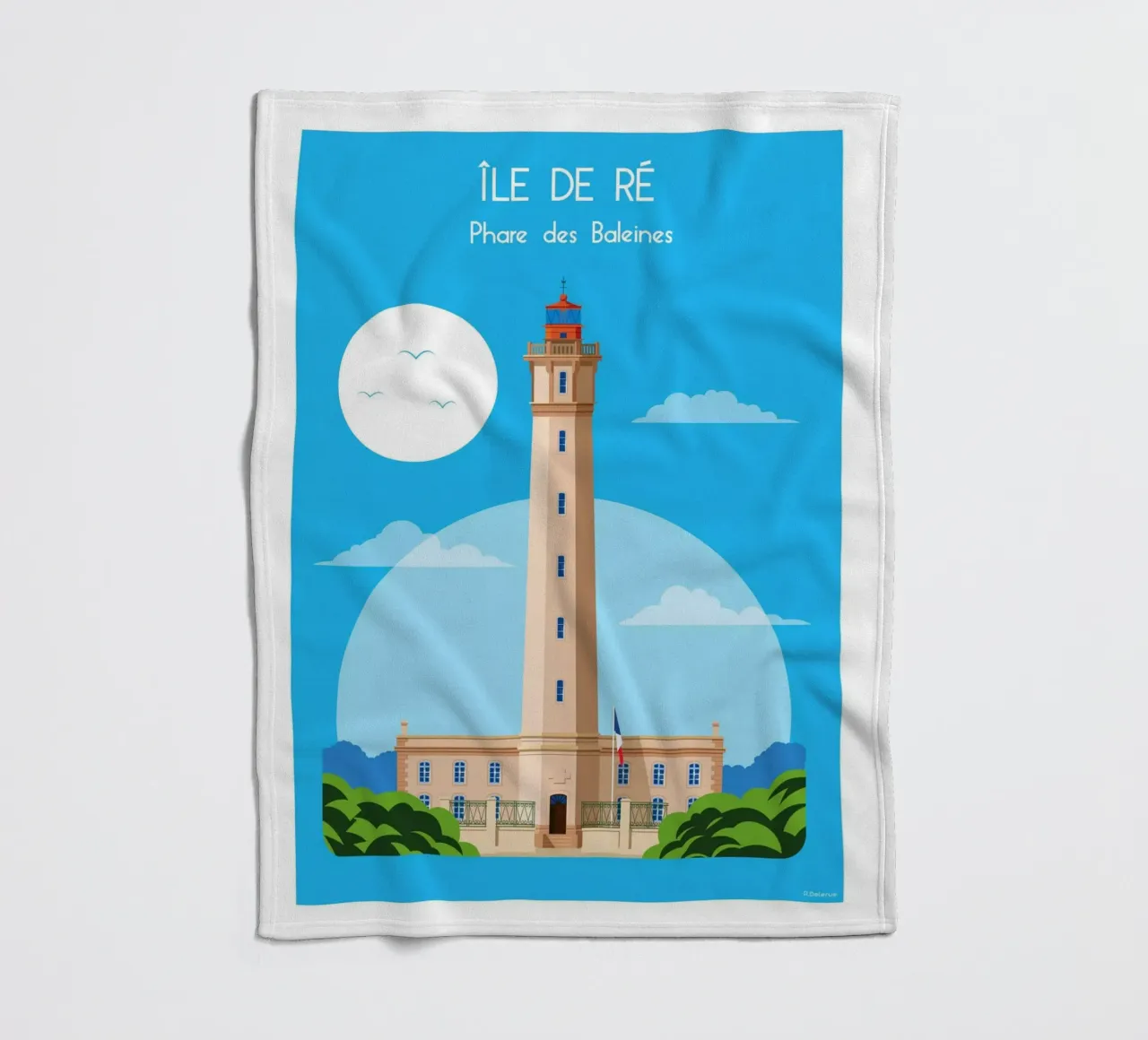 Phare des Baleines coperta in pile da Raphaël Delerue