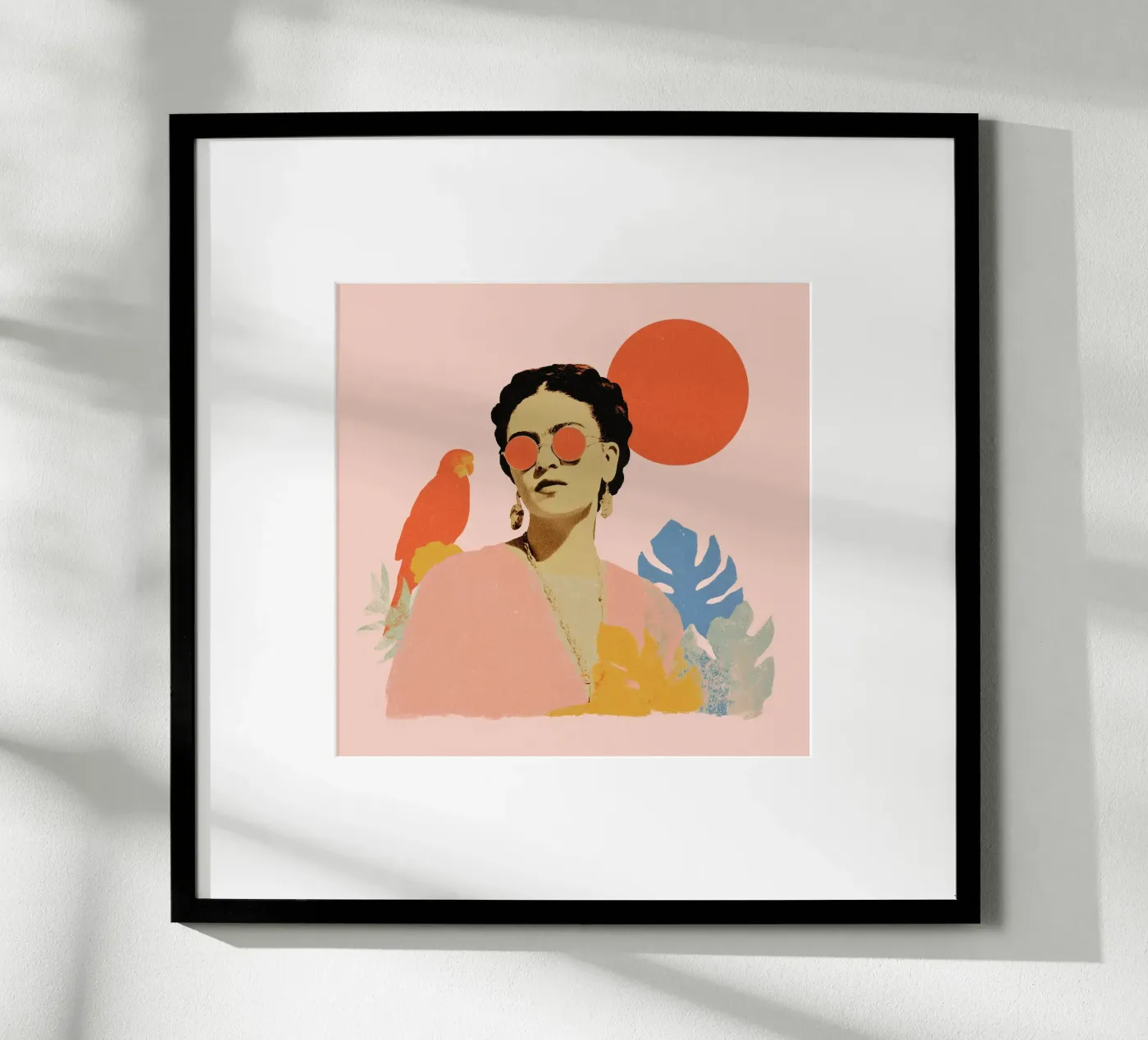 Frida Kahlo in den Tropen – Ein modernes Porträt Poster von Studio Remiér