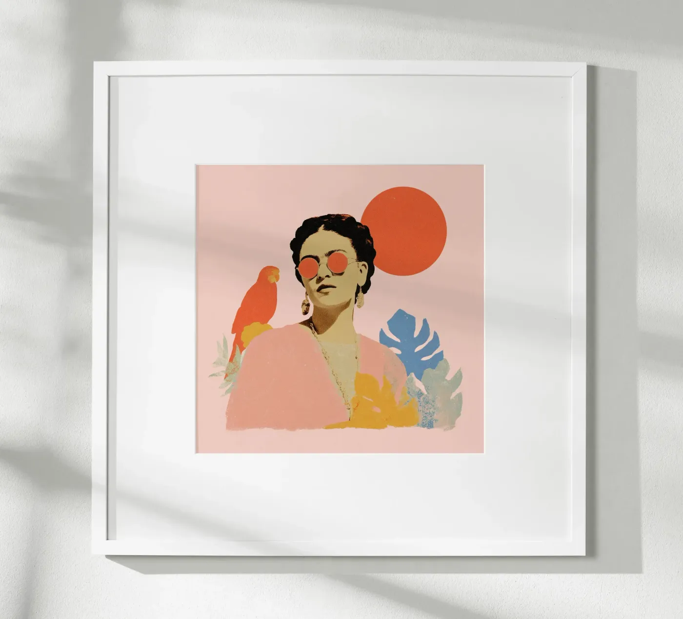 Frida Kahlo in den Tropen – Ein modernes Porträt Poster von Studio Remiér