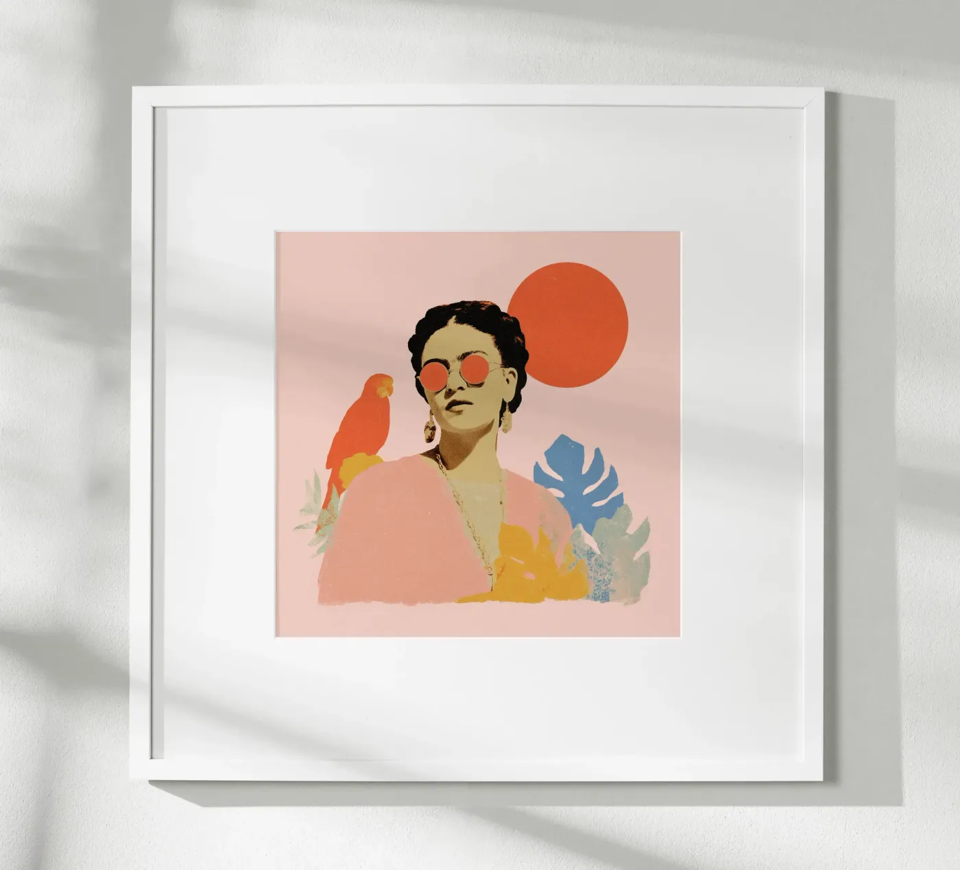Frida Kahlo sous les tropiques – Portrait moderne poster de Studio Remiér