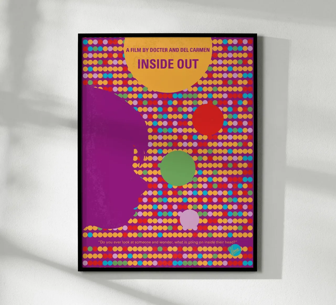 No664 My Inside Out minimal movie poster poster da Chungkong