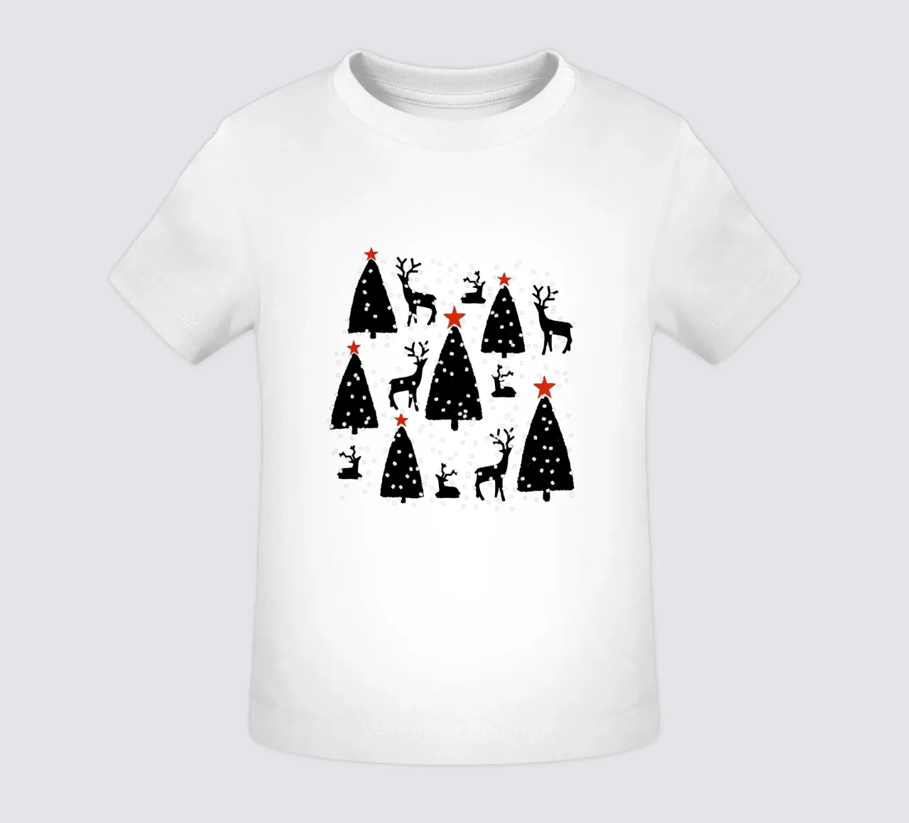 Christmas Trees & Reindeer maglietta neonato da sabidussi