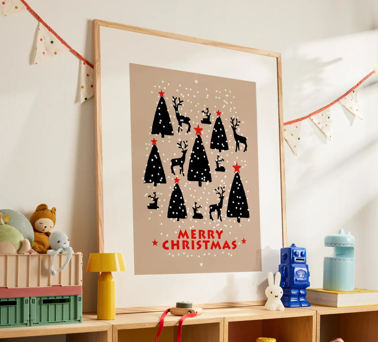 Christmas Trees & Reindeer carta hahnemühle da sabidussi