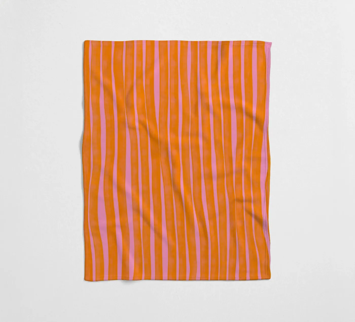 Orange Stripes Pattern fleecedeken van treechild