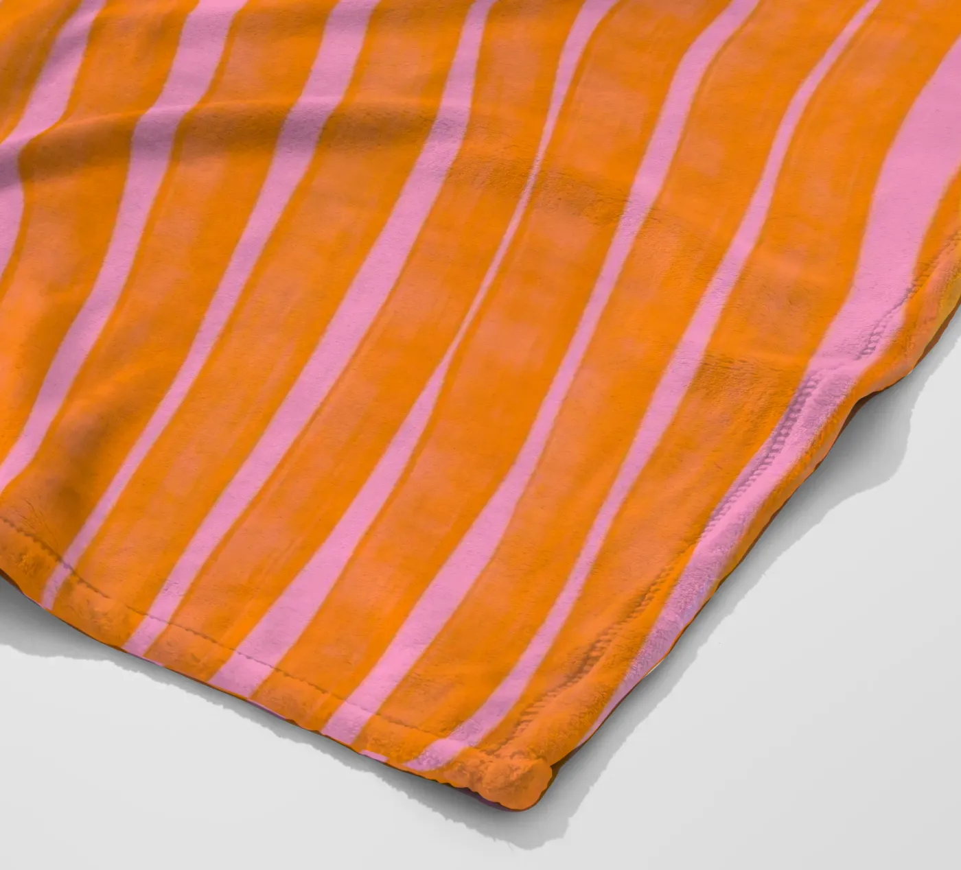 Orange Stripes Pattern fleecedeken van treechild